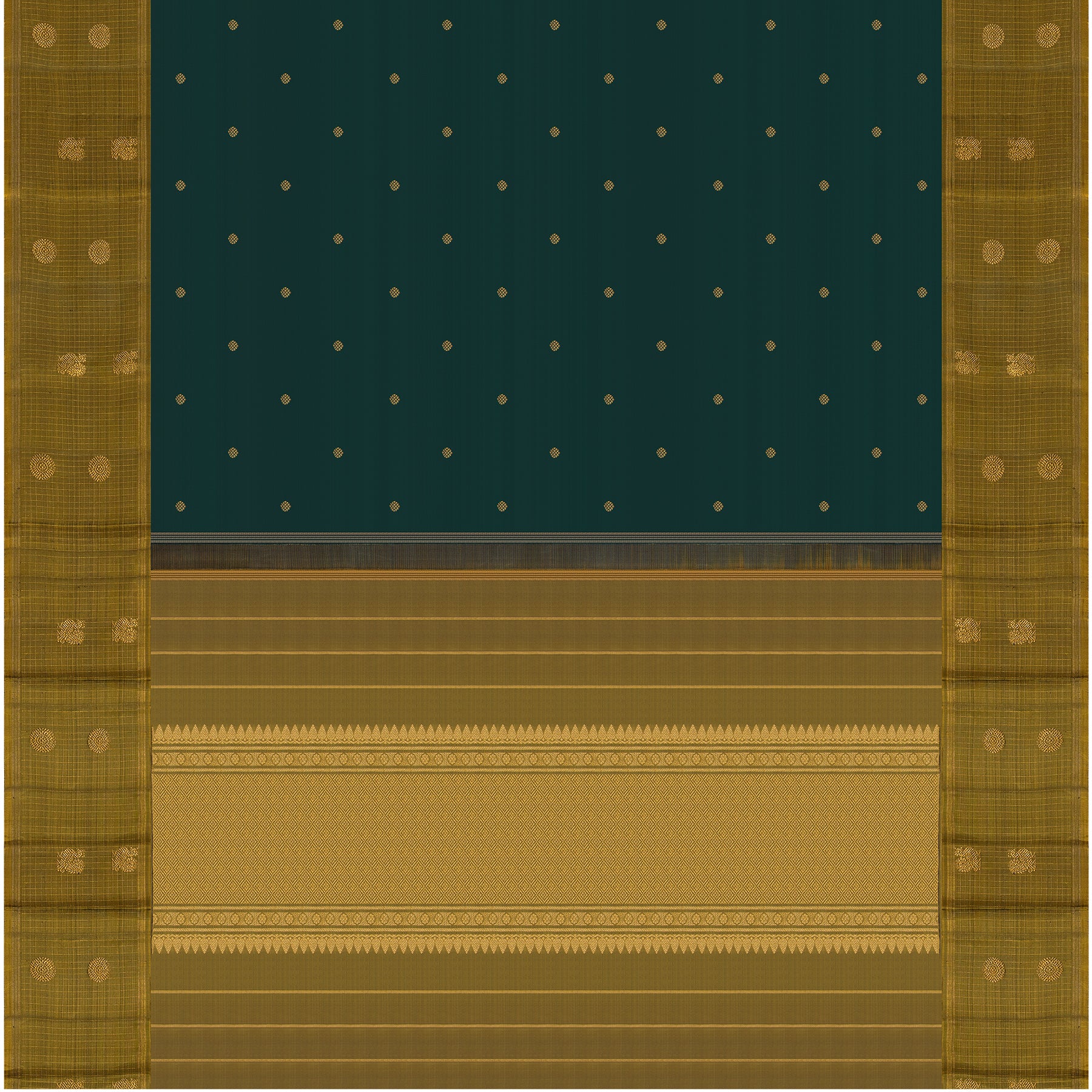 Kanakavalli Kanjivaram Silk Sari 24-595-HS001-12845 - Full View