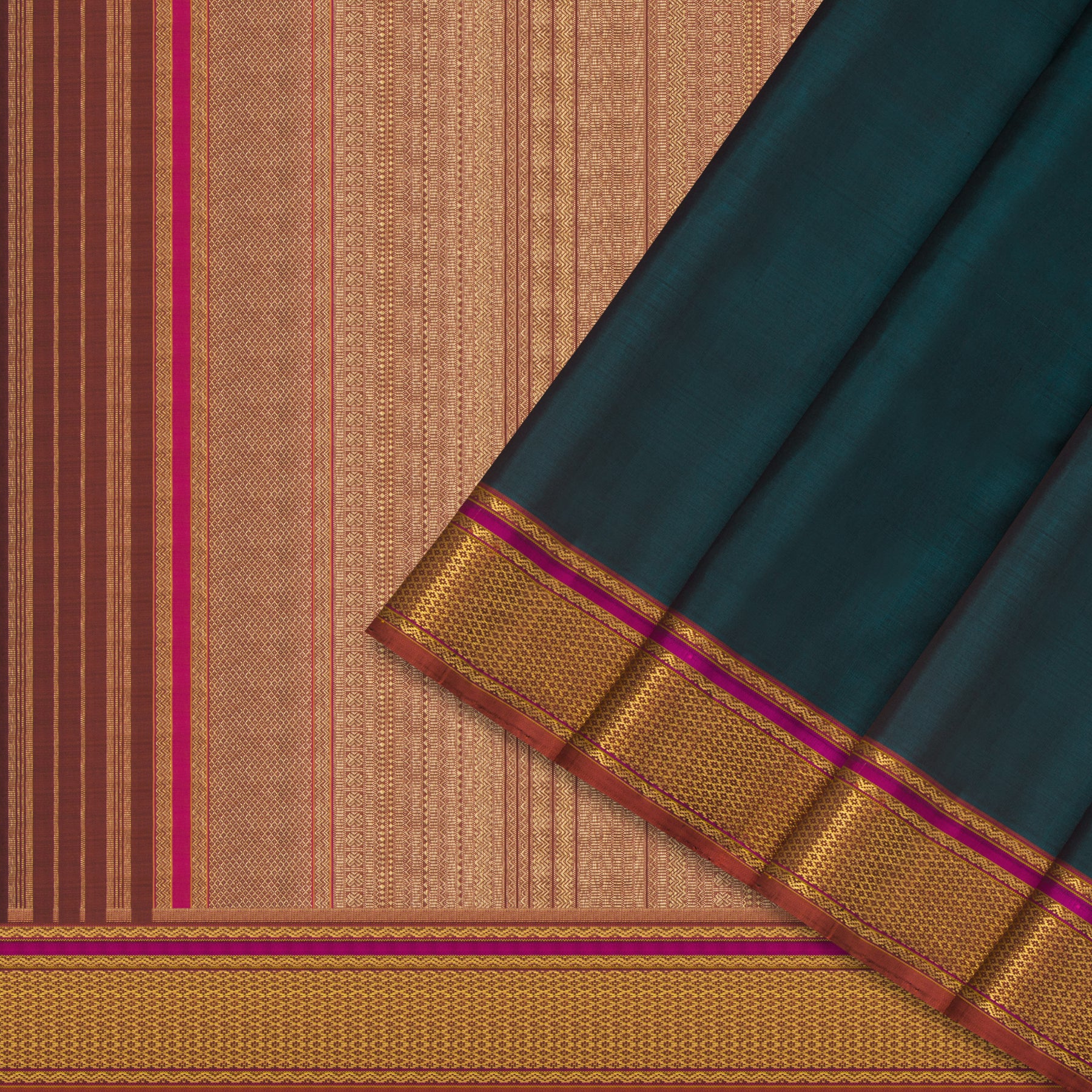 Kanakavalli Kanjivaram Silk Sari 24-595-HS001-12852 - Cover View