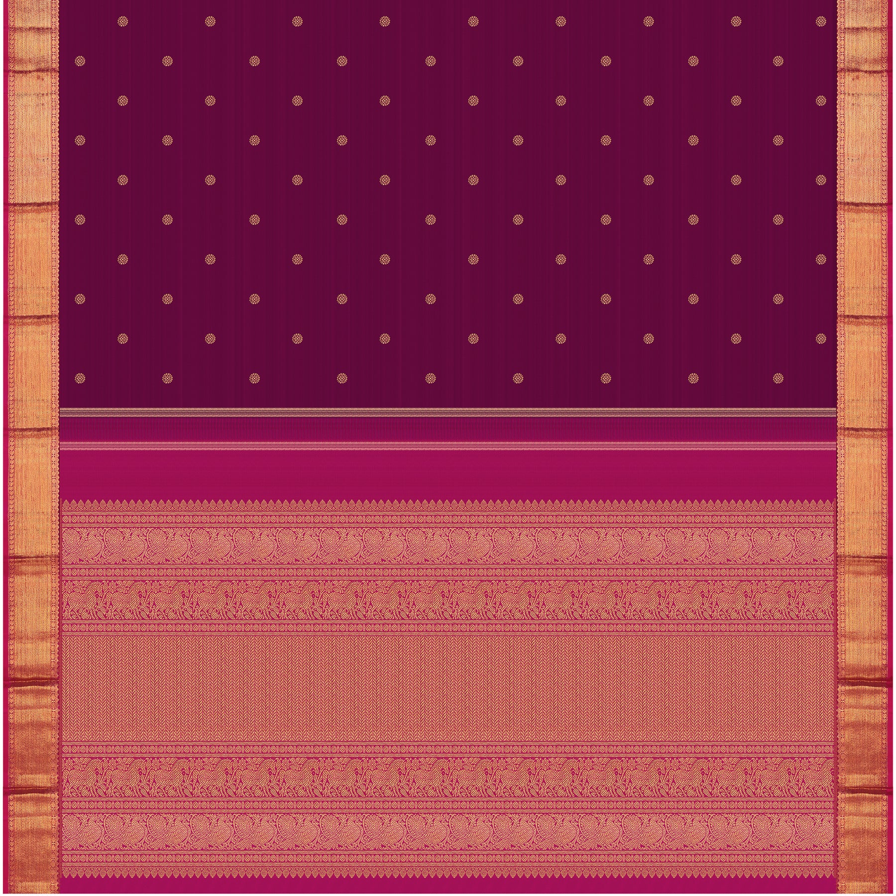 Kanakavalli Kanjivaram Silk Sari 24-595-HS001-12862 - Full View