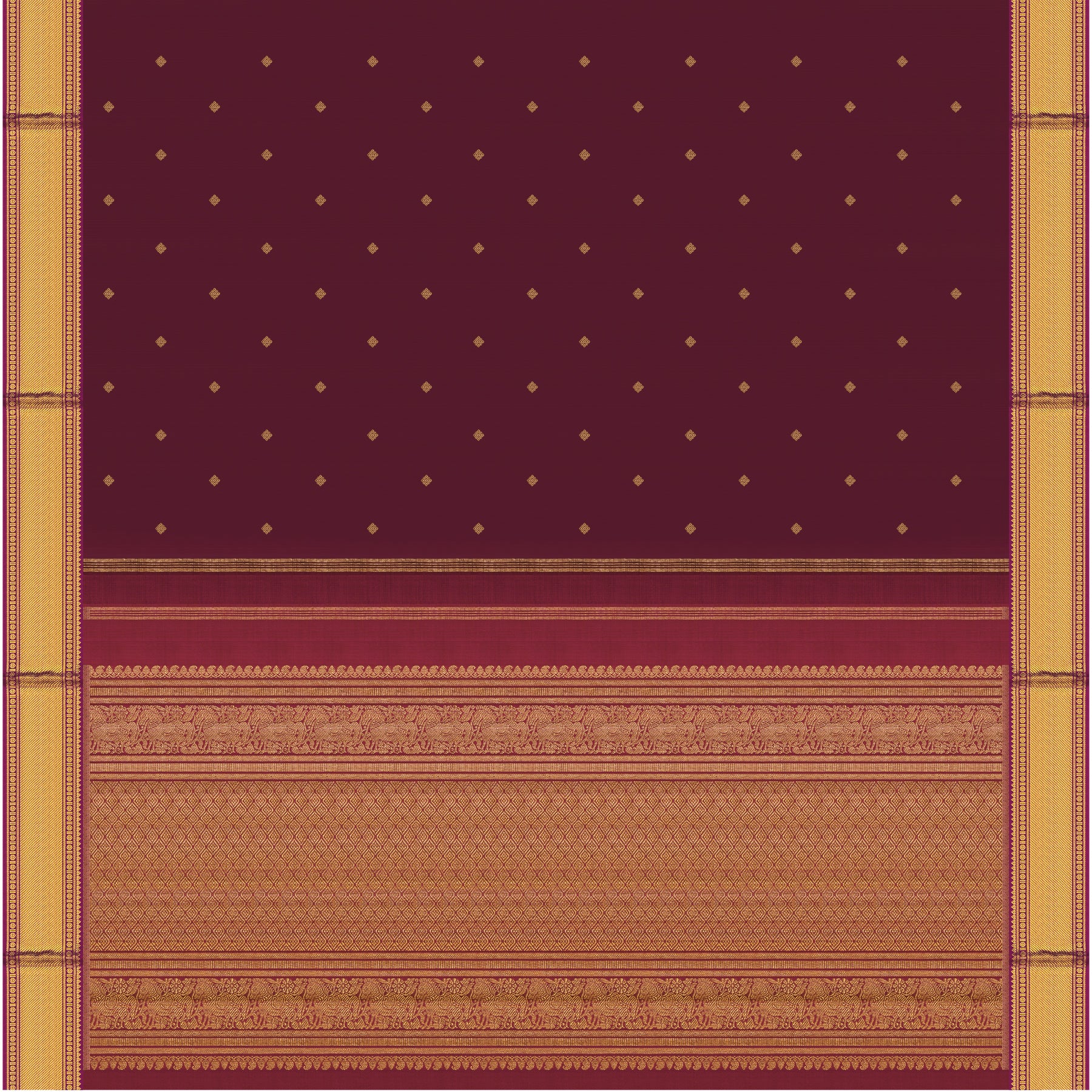 Kanakavalli Kanjivaram Silk Sari 24-595-HS001-12864 - Full View