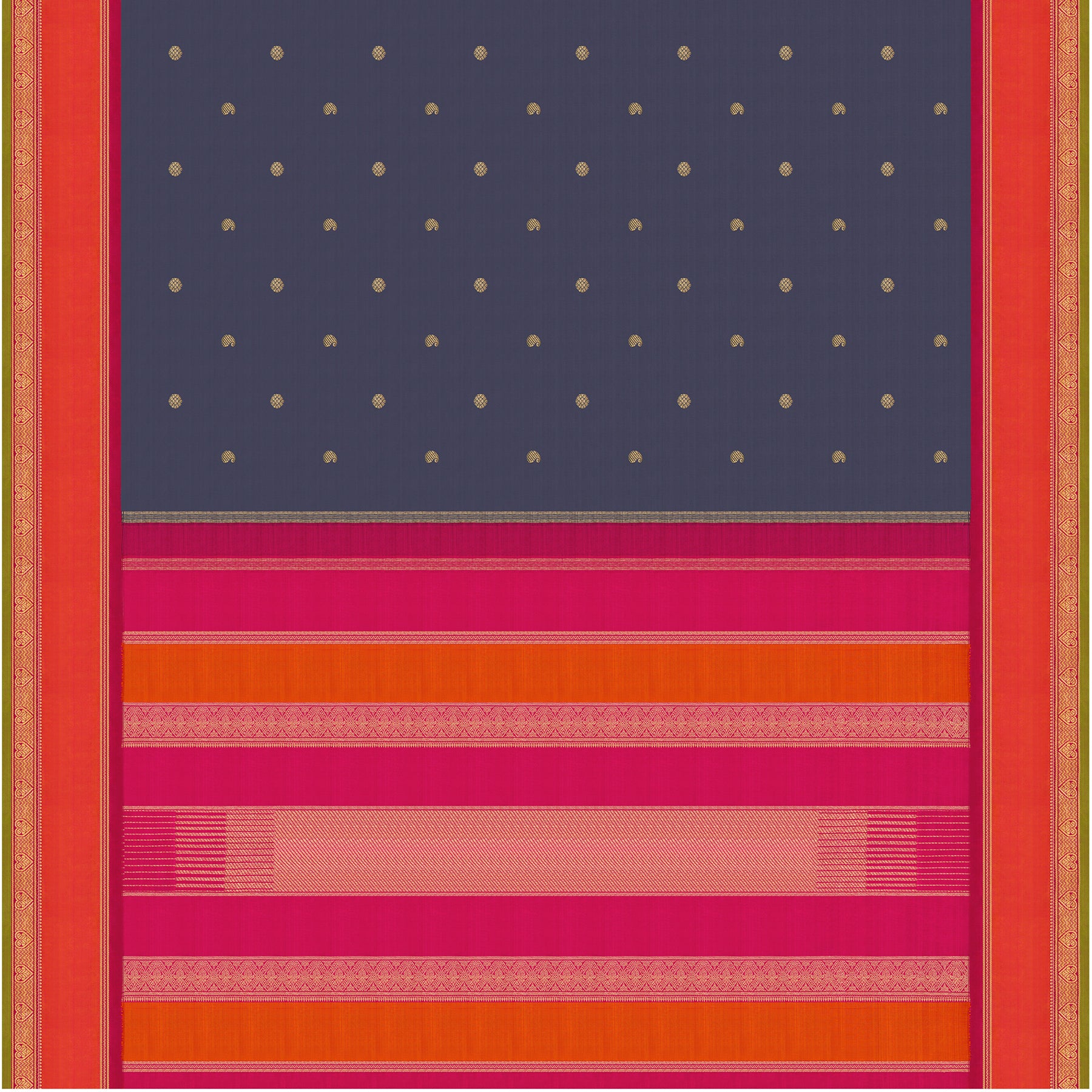 Kanakavalli Kanjivaram Silk Sari 24-595-HS001-12882 - Full View