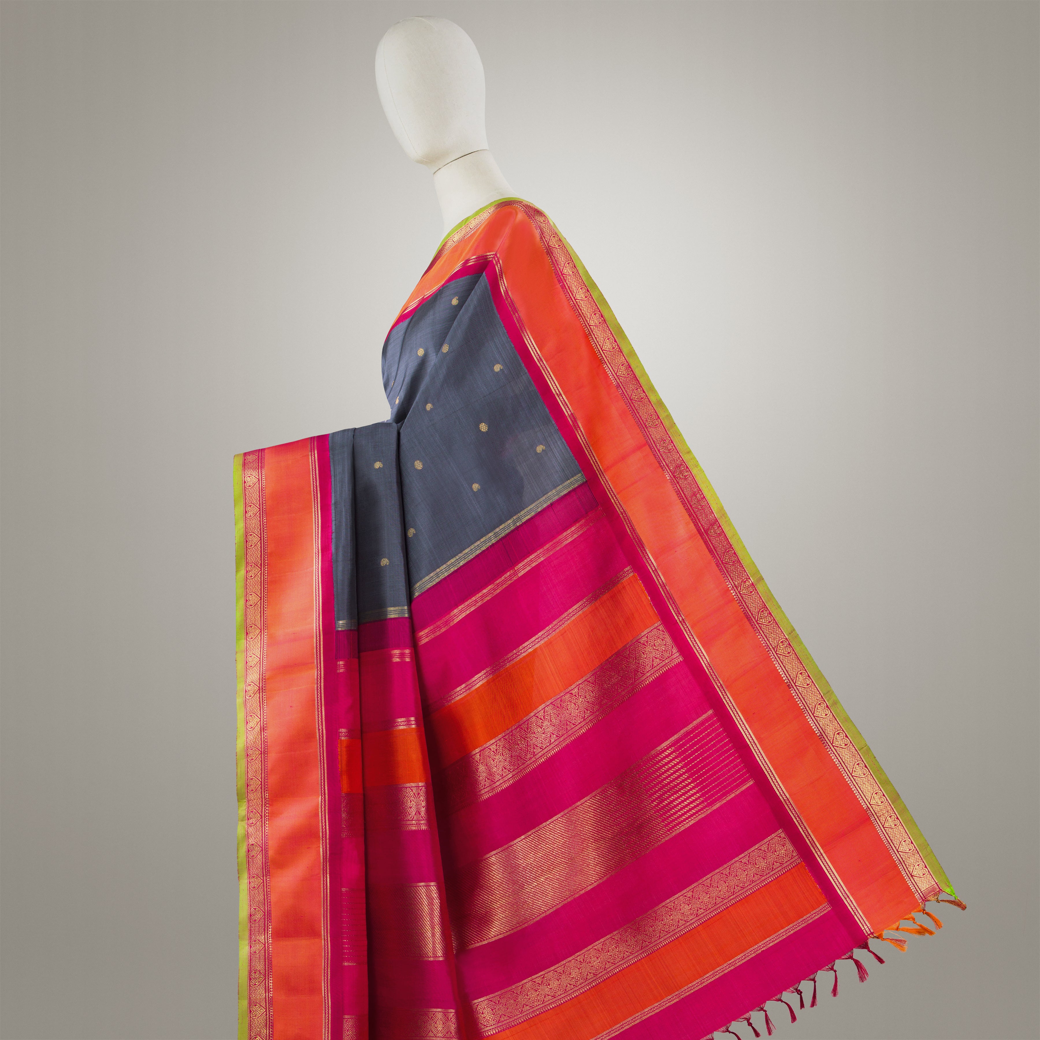 Kanakavalli Kanjivaram Silk Sari 24-595-HS001-12882 - Product Shot 1