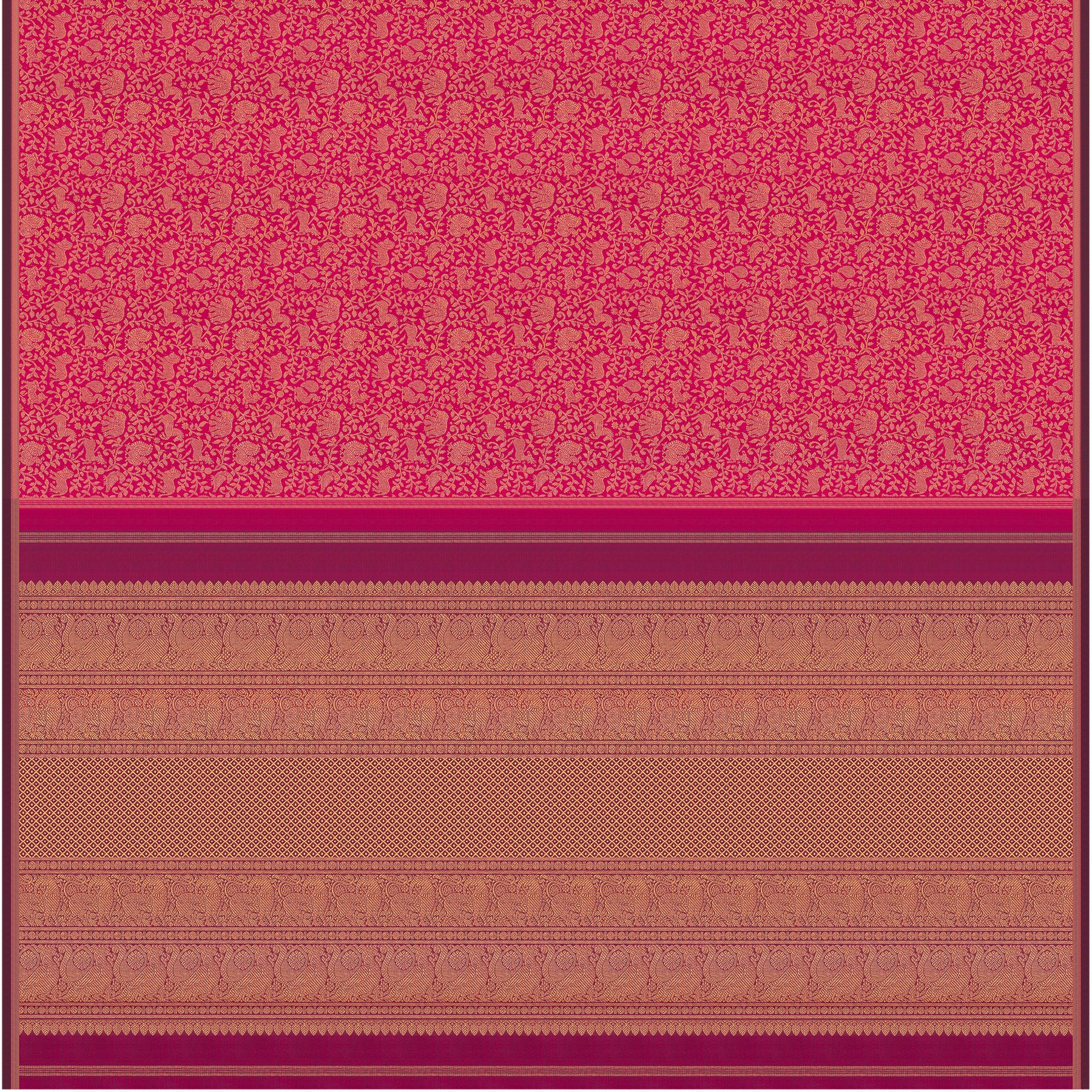 Kanakavalli Kanjivaram Silk Sari 24-595-HS001-12931 - Full View