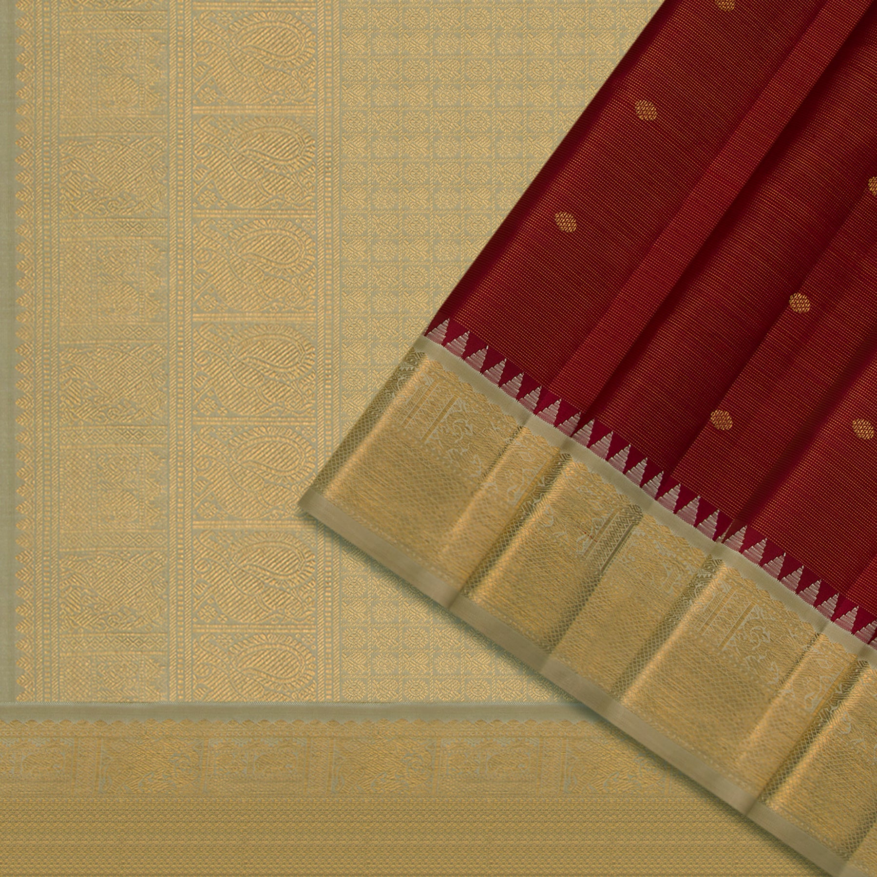 Kanakavalli Kanjivaram Silk Sari 24-595-HS001-12940 - Cover View