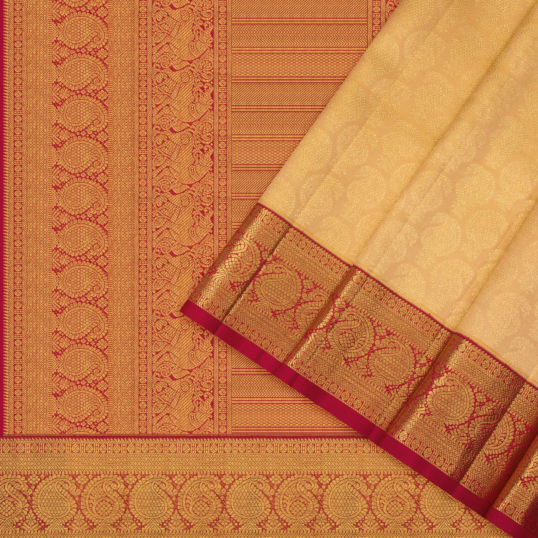 Kanakavalli Kanjivaram Silk Sari 24-595-HS001-12958 - Cover View