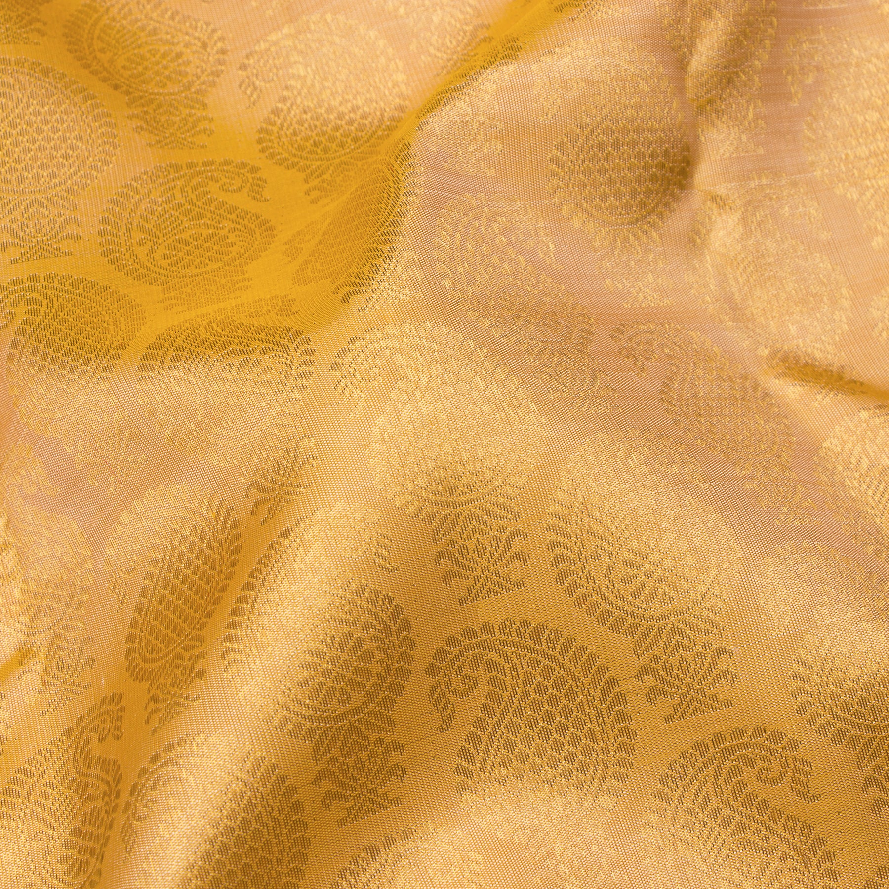 Kanakavalli Kanjivaram Silk Sari 24-595-HS001-12958 - Fabric View