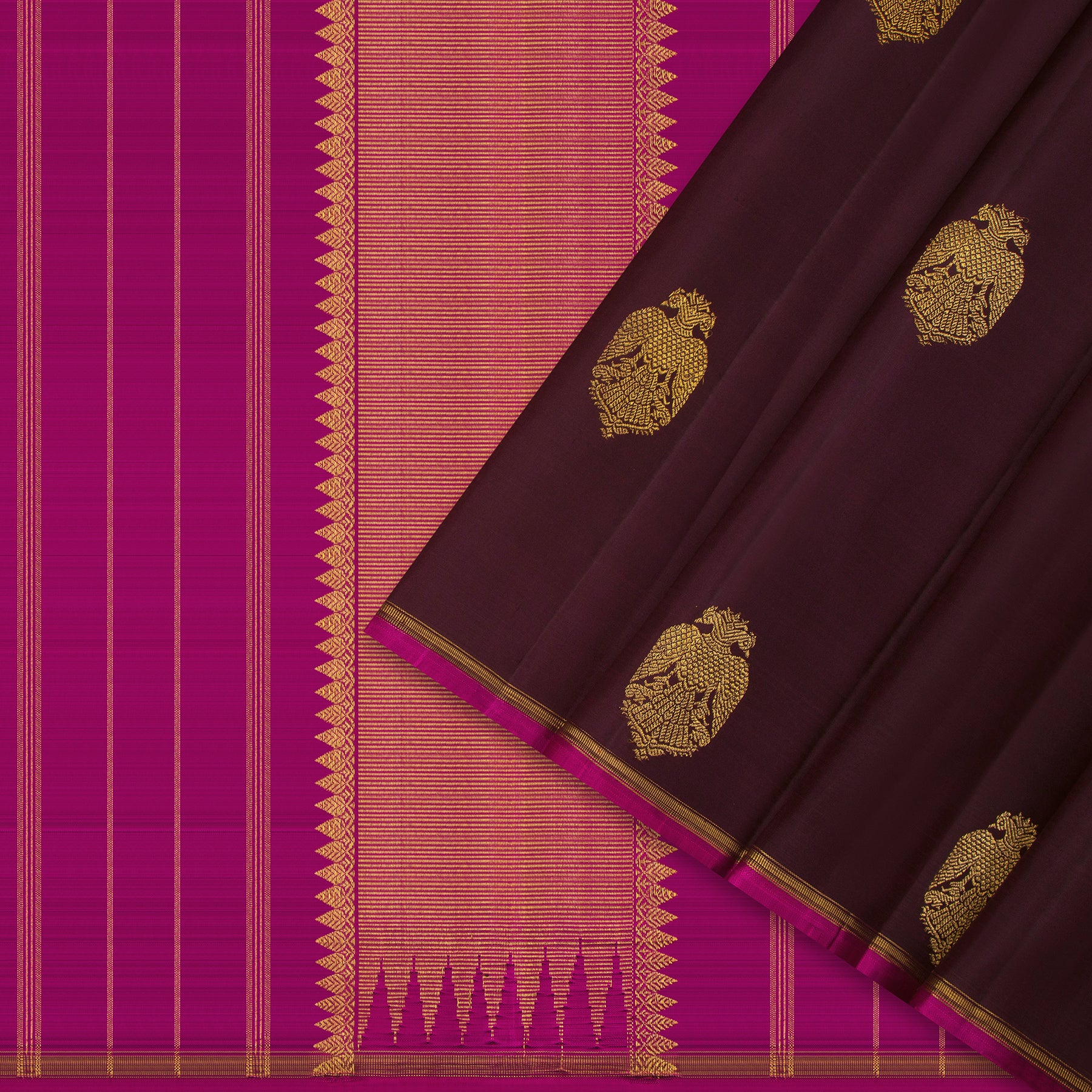 Kanakavalli Kanjivaram Silk Sari 24-595-HS001-13670 - Cover View