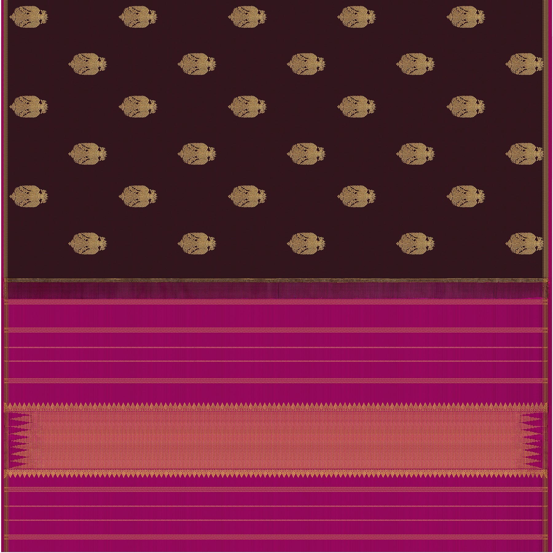 Kanakavalli Kanjivaram Silk Sari 24-595-HS001-13670 - Full View