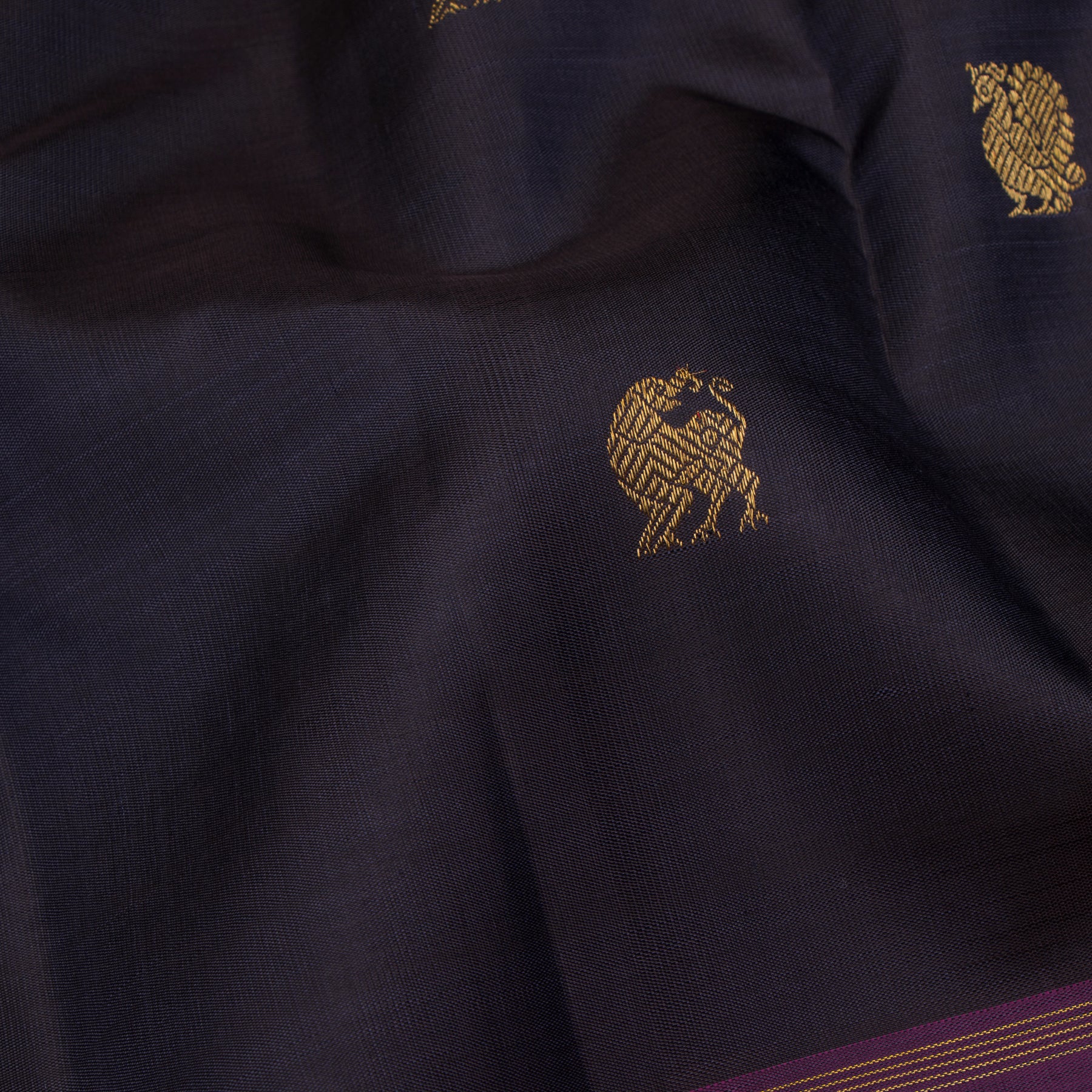 Kanakavalli Kanjivaram Silk Sari 24-595-HS001-13686 - Fabric View