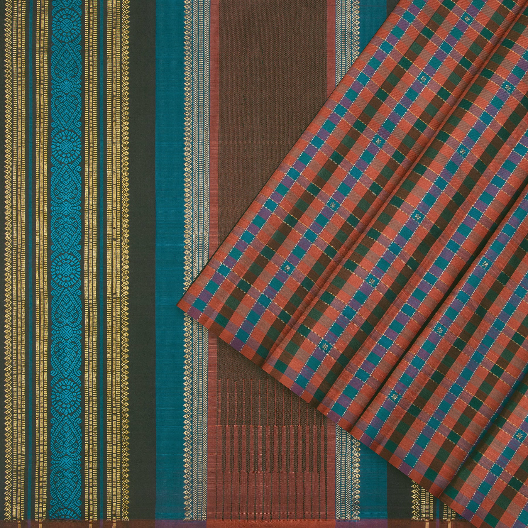 Kanakavalli Kanjivaram Silk Sari 24-595-HS001-13725 - Cover View