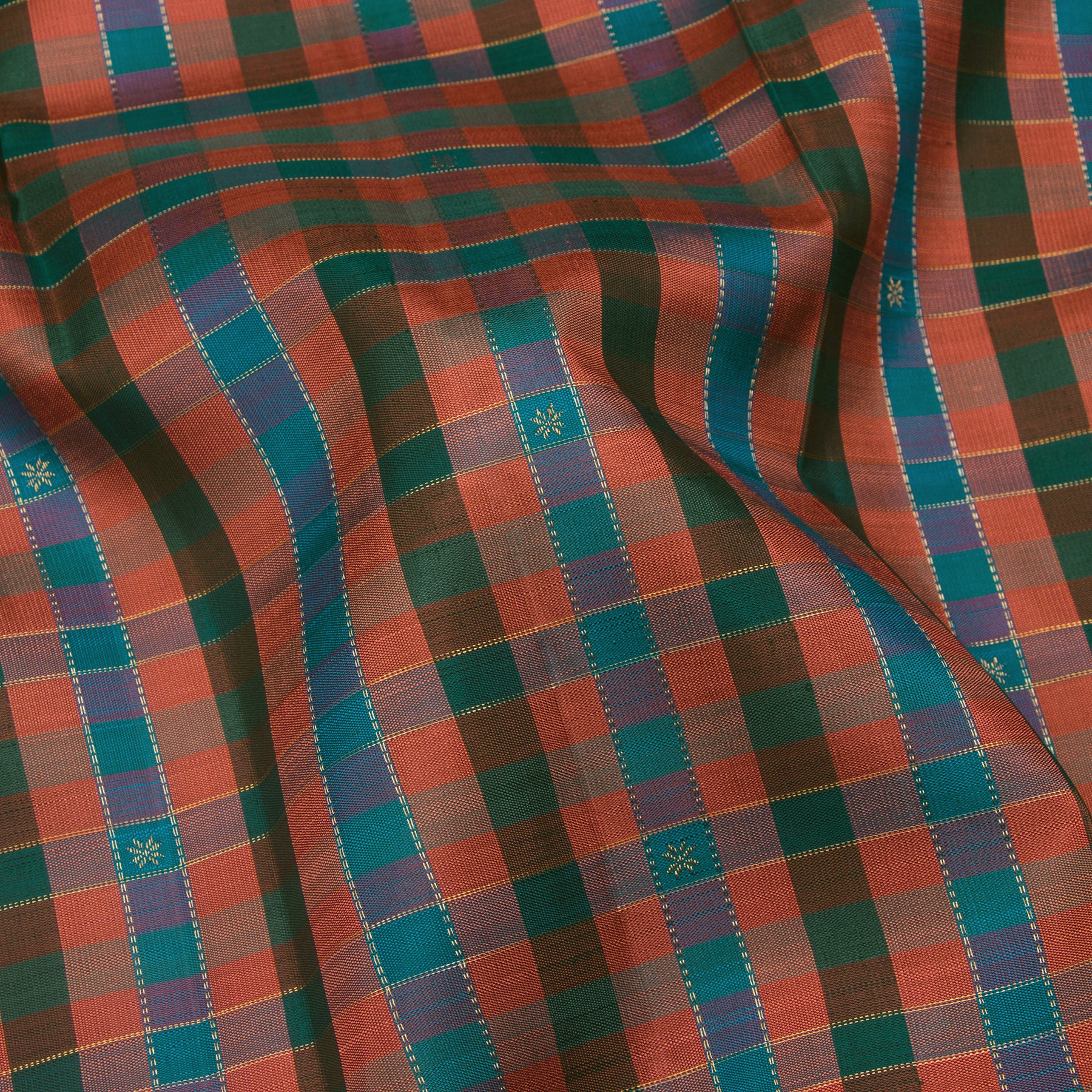 Kanakavalli Kanjivaram Silk Sari 24-595-HS001-13725 - Fabric View