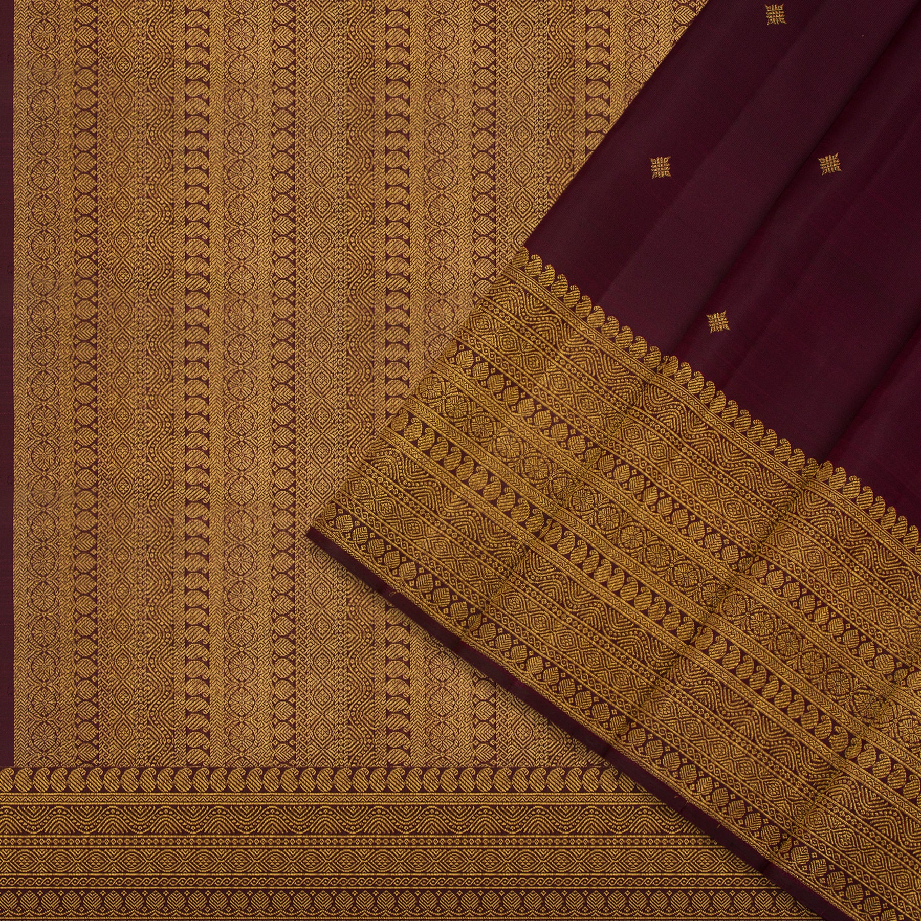 Kanakavalli Kanjivaram Silk Sari 24-595-HS001-13743 - Cover View