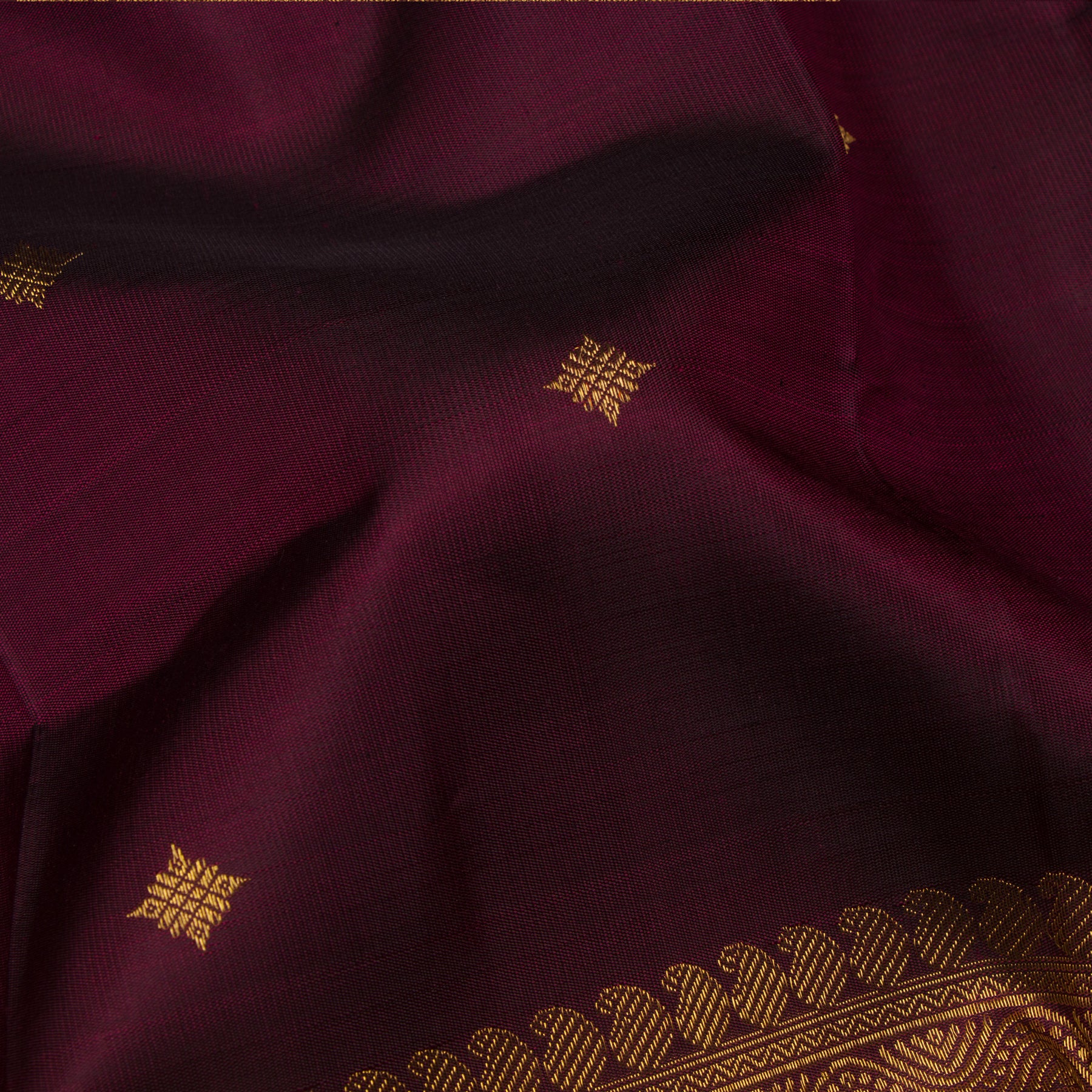 Kanakavalli Kanjivaram Silk Sari 24-595-HS001-13743 - Fabric View