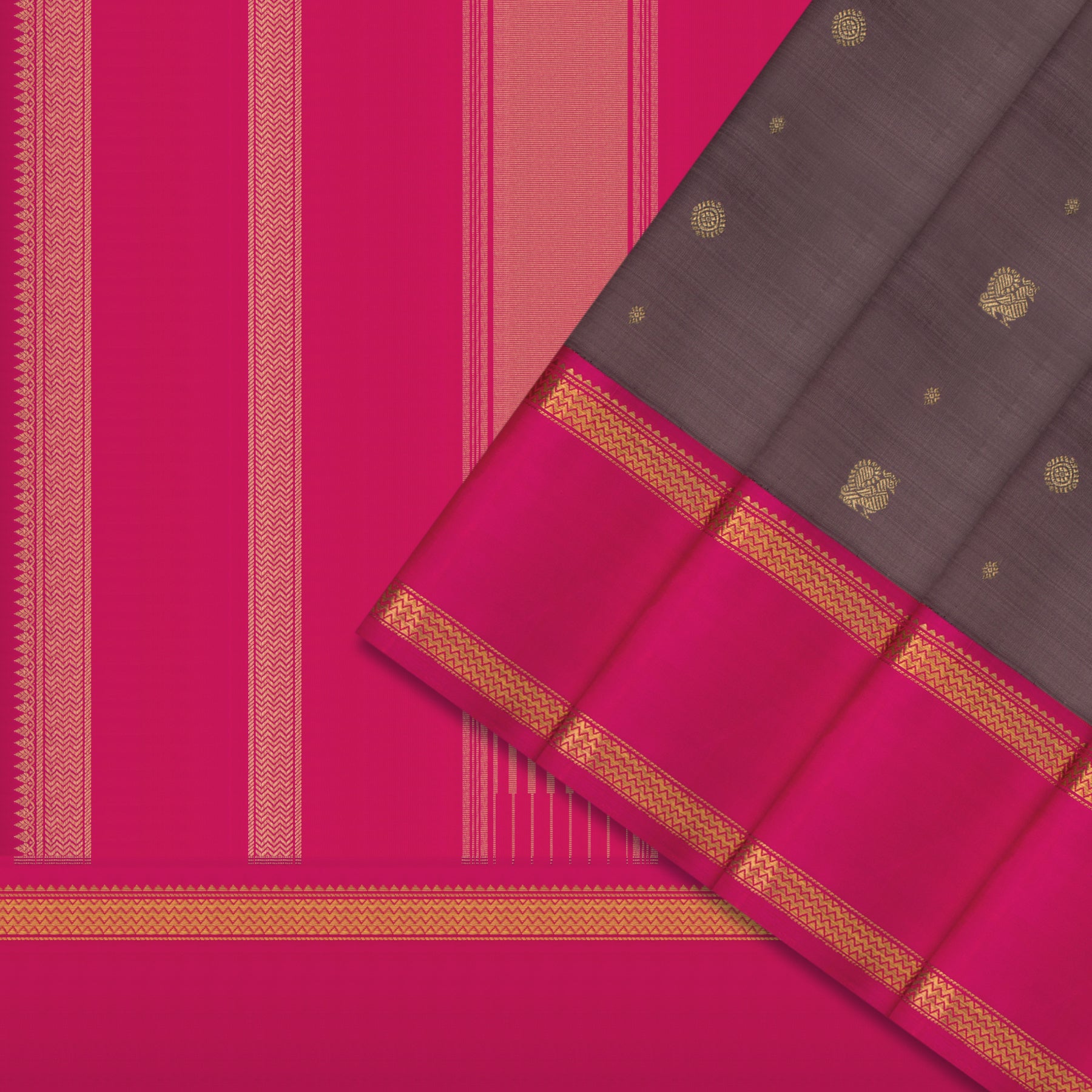 Kanakavalli Kanjivaram Silk Sari 24-595-HS001-13751 - Cover View