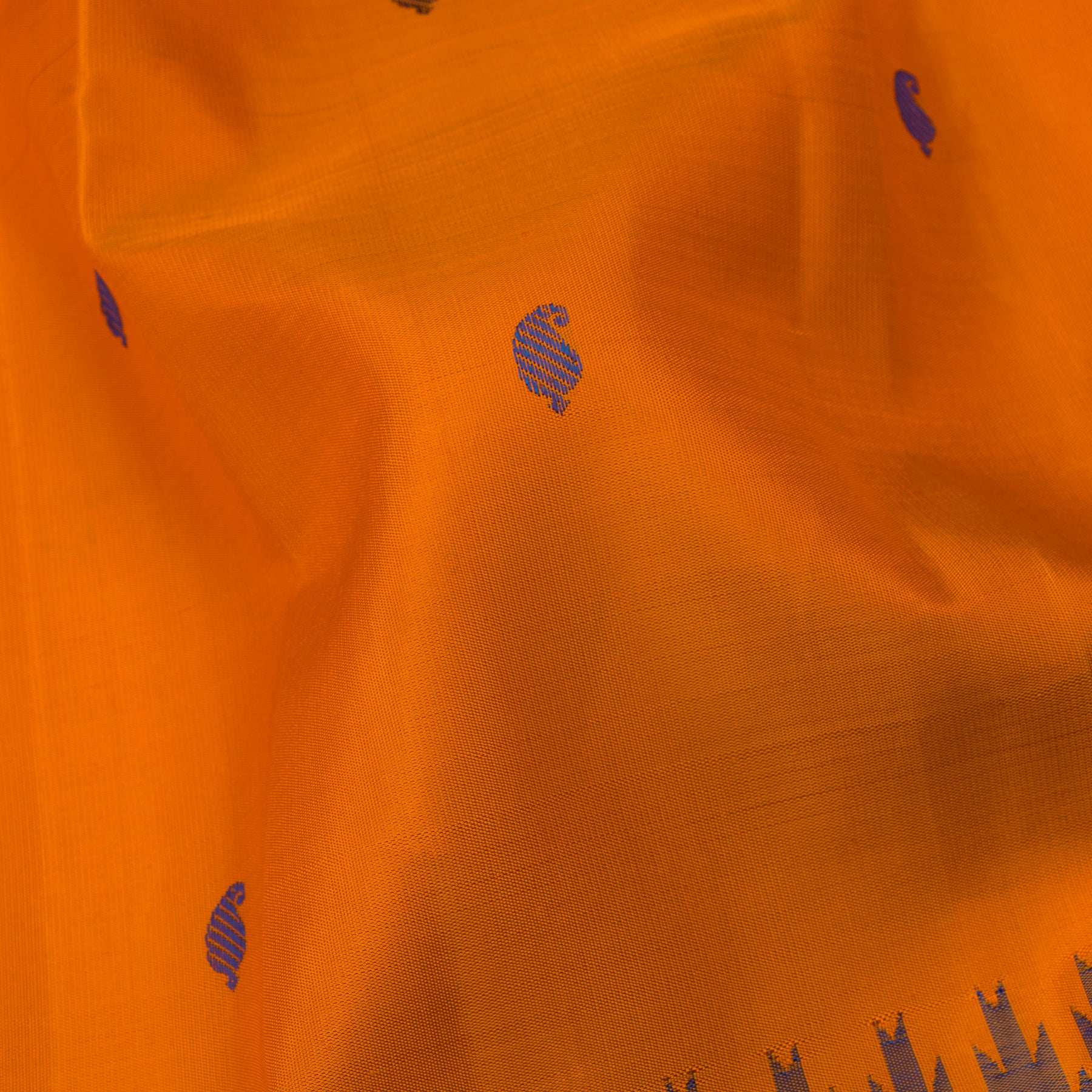 Kanakavalli Kanjivaram Silk Sari 24-595-HS001-13764 - Fabric View