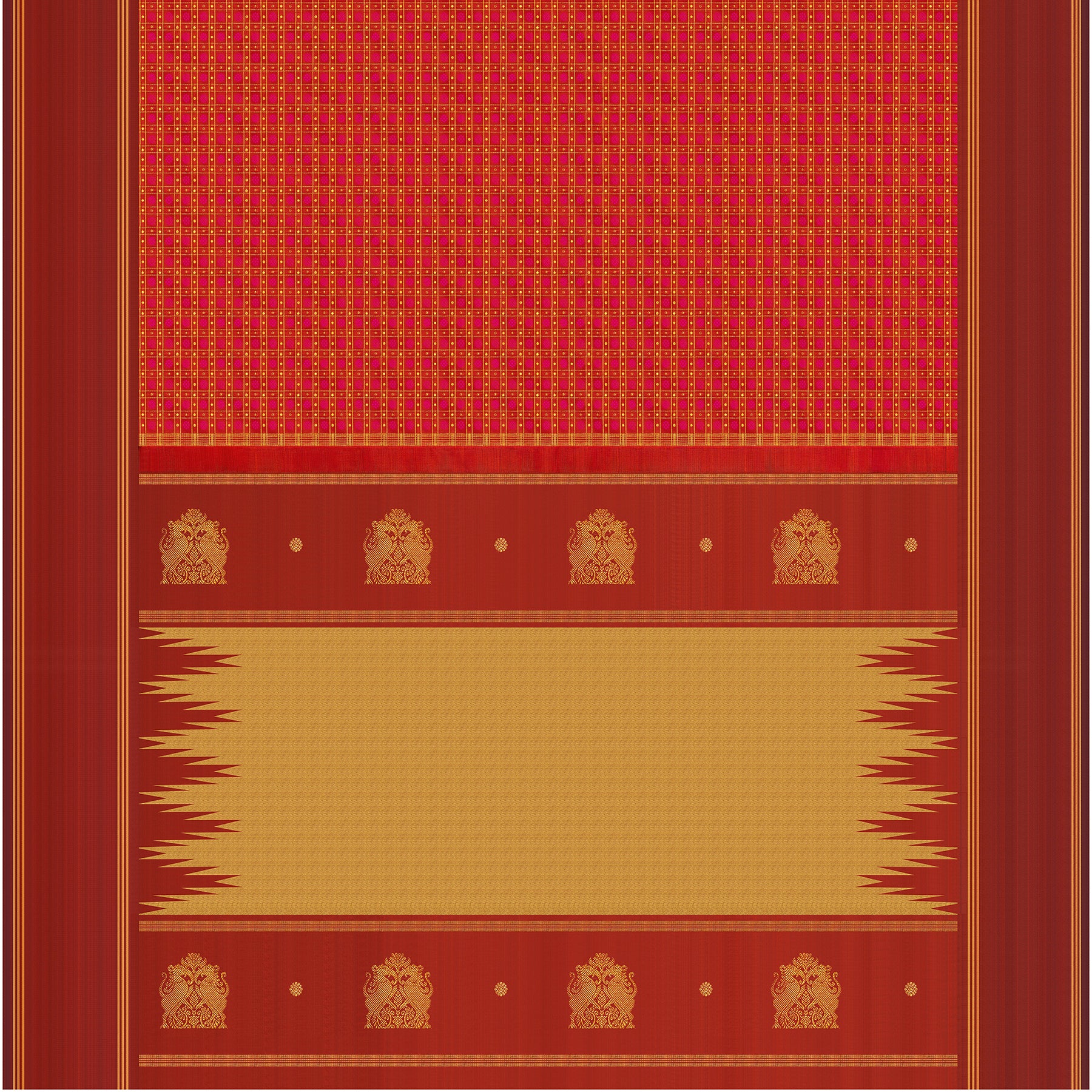 Kanakavalli Kanjivaram Silk Sari 24-595-HS001-13785 - Full View