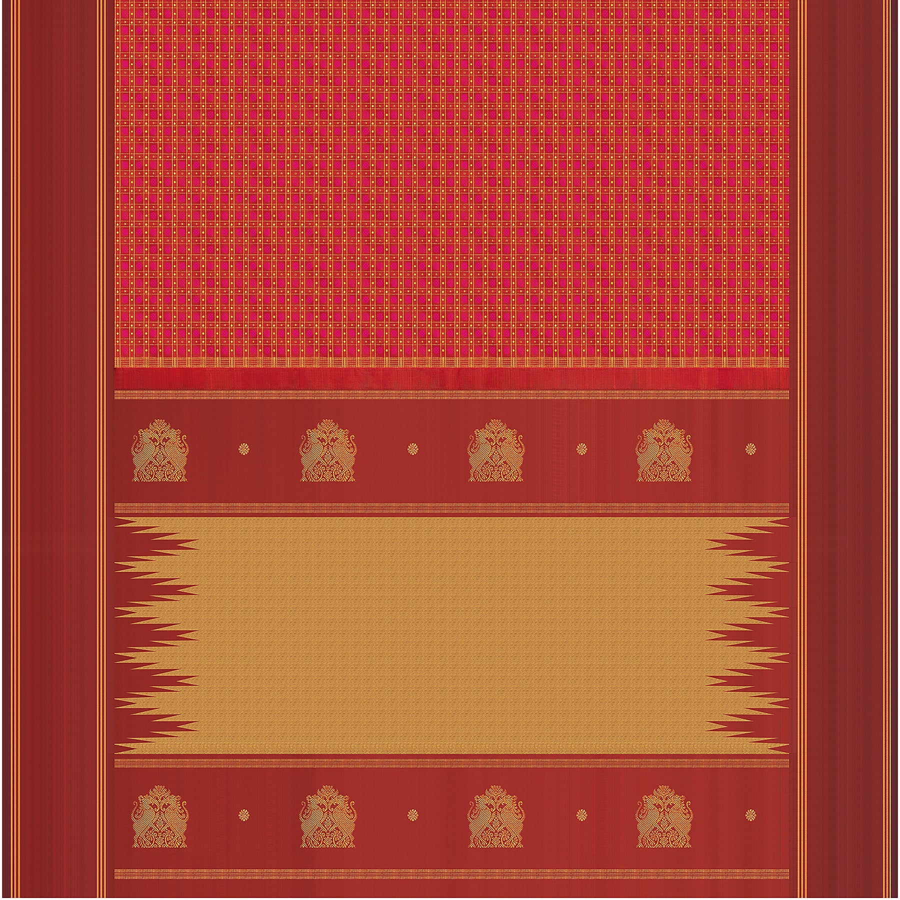 Kanakavalli Kanjivaram Silk Sari 24-595-HS001-13785 - Full View