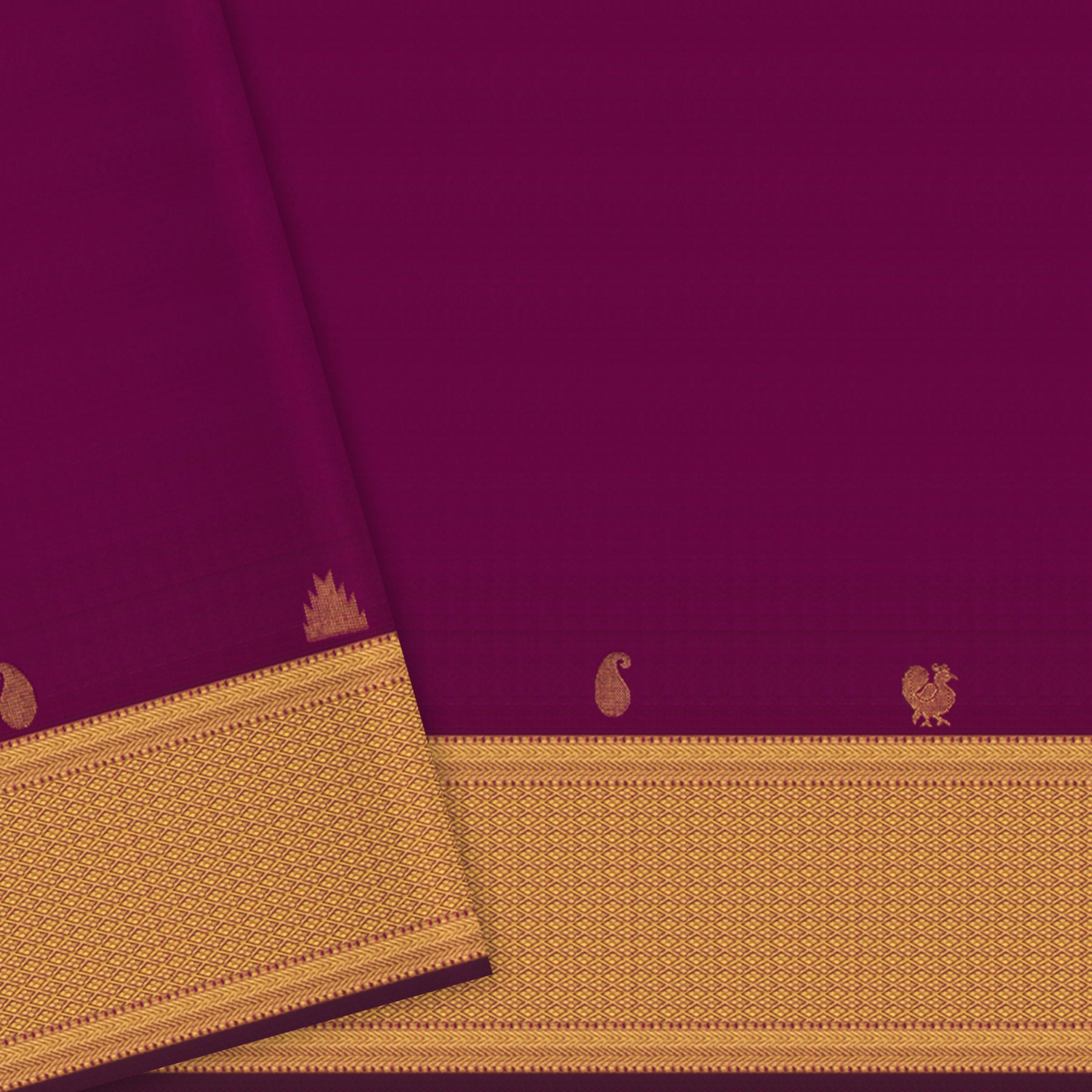 Kanakavalli Kanjivaram Silk Sari 24-595-HS001-13802 - Blouse View