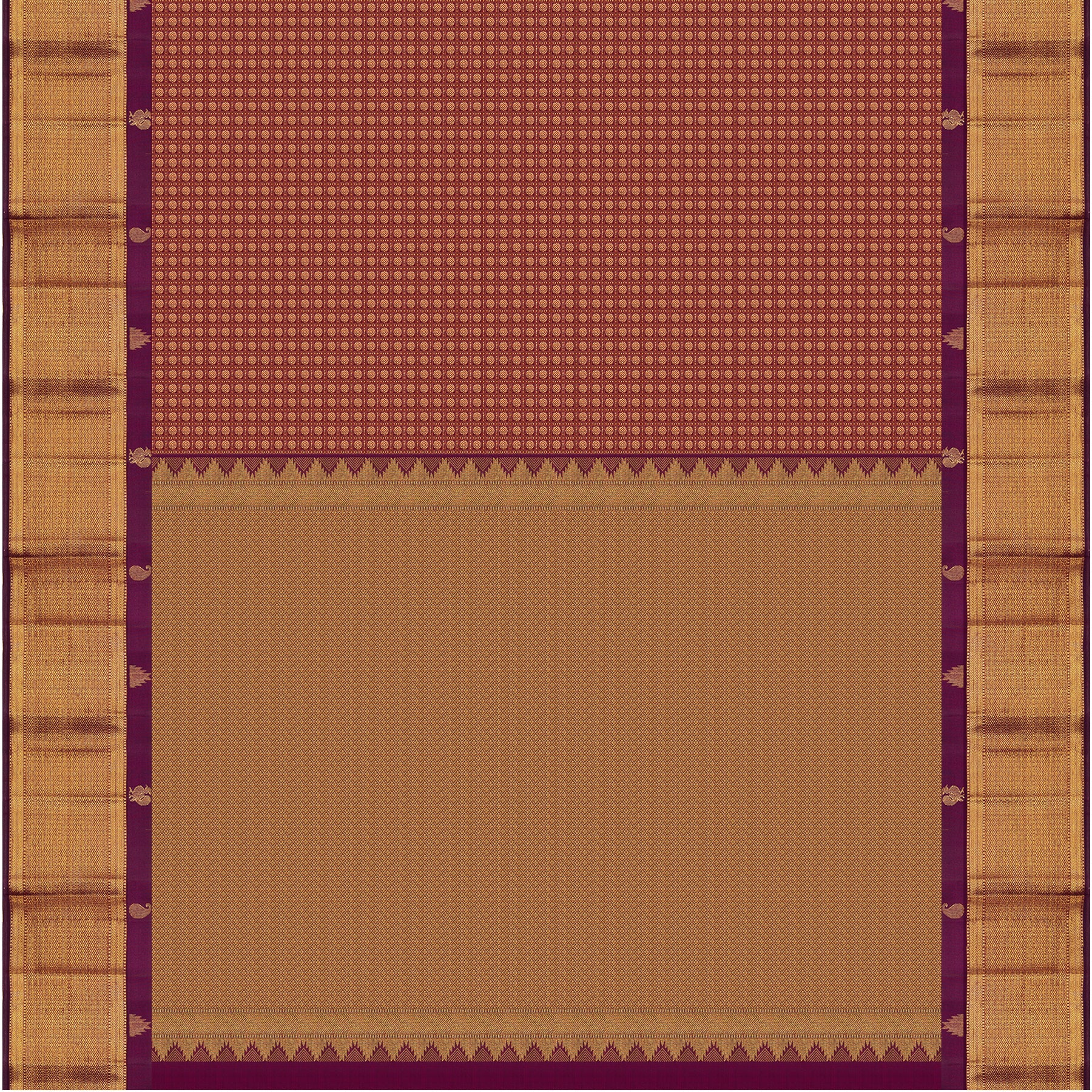 Kanakavalli Kanjivaram Silk Sari 24-595-HS001-13802 - Full View