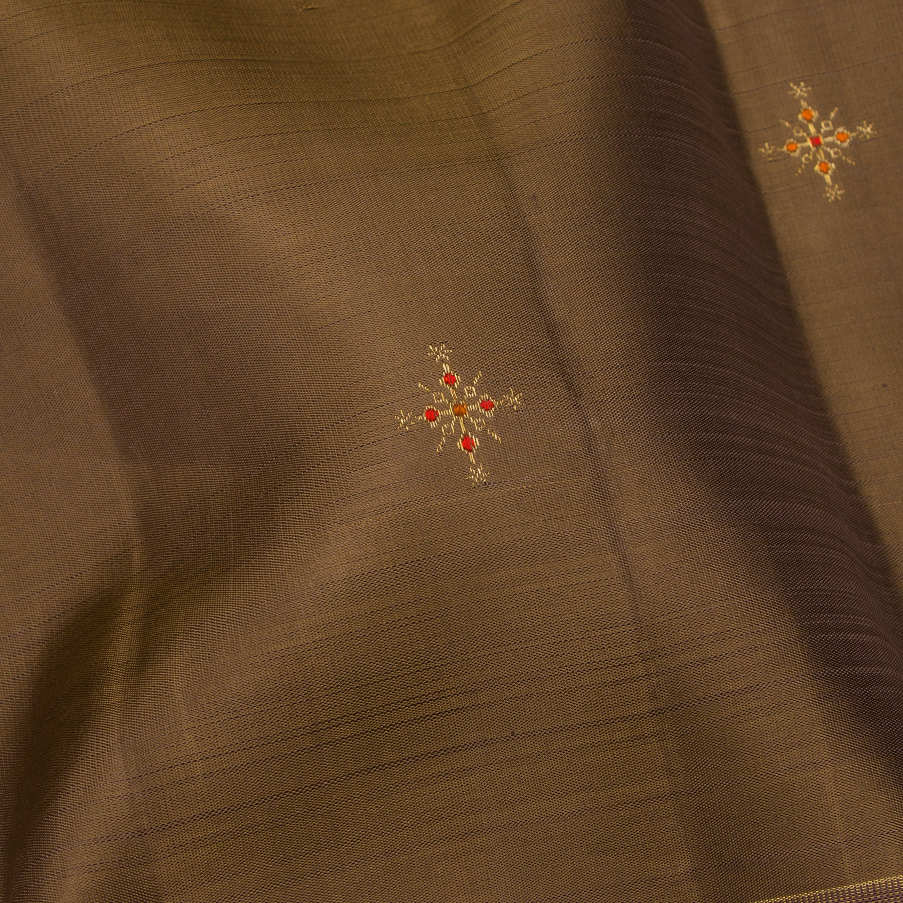 Kanakavalli Kanjivaram Silk Sari 24-595-HS001-13810 - Fabric View