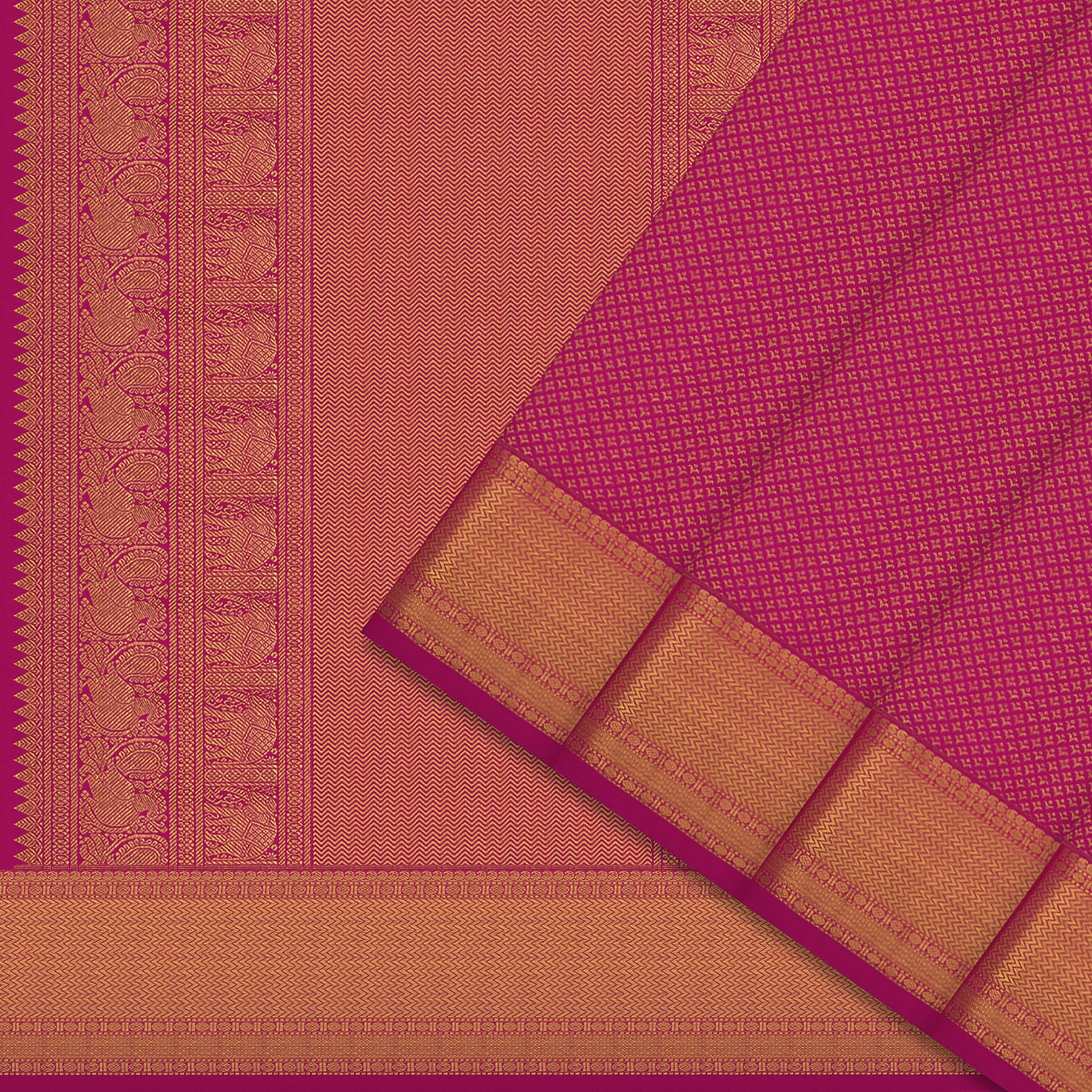 Kanakavalli Kanjivaram Silk Sari 24-595-HS001-13813 - Cover View