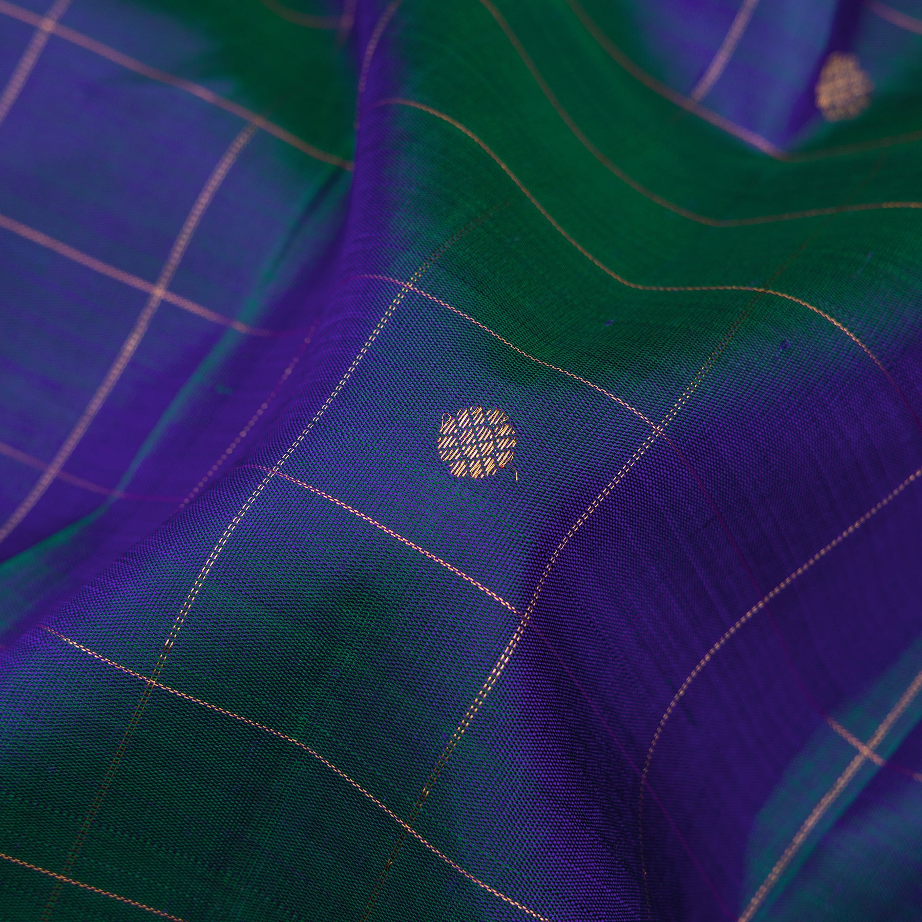 Kanakavalli Kattam - Vari Silk Blouse Length 24-599-HB001-09293 - Fabric View