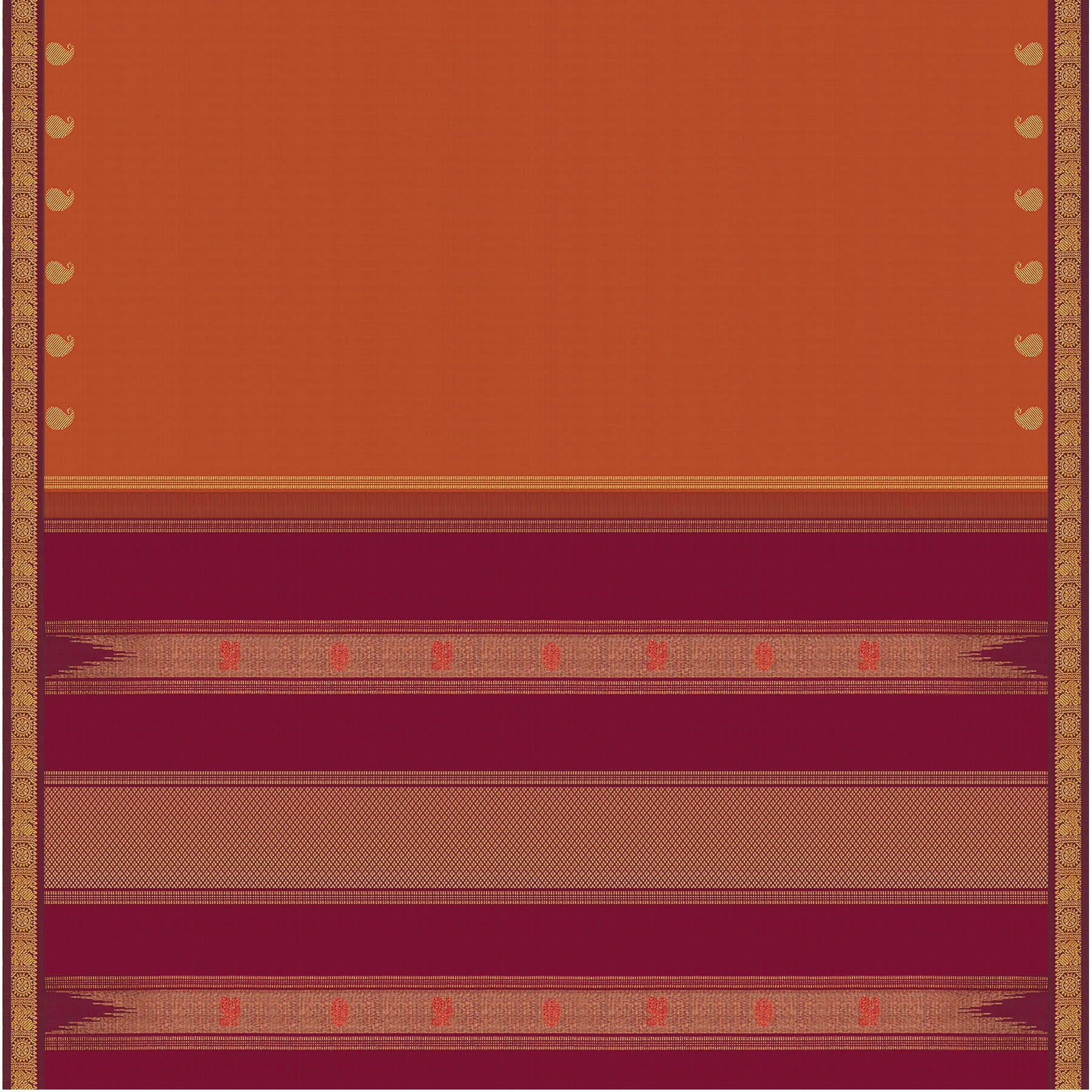 Kanakavalli Kanjivaram Silk Sari 24-599-HS001-12572 - Full View