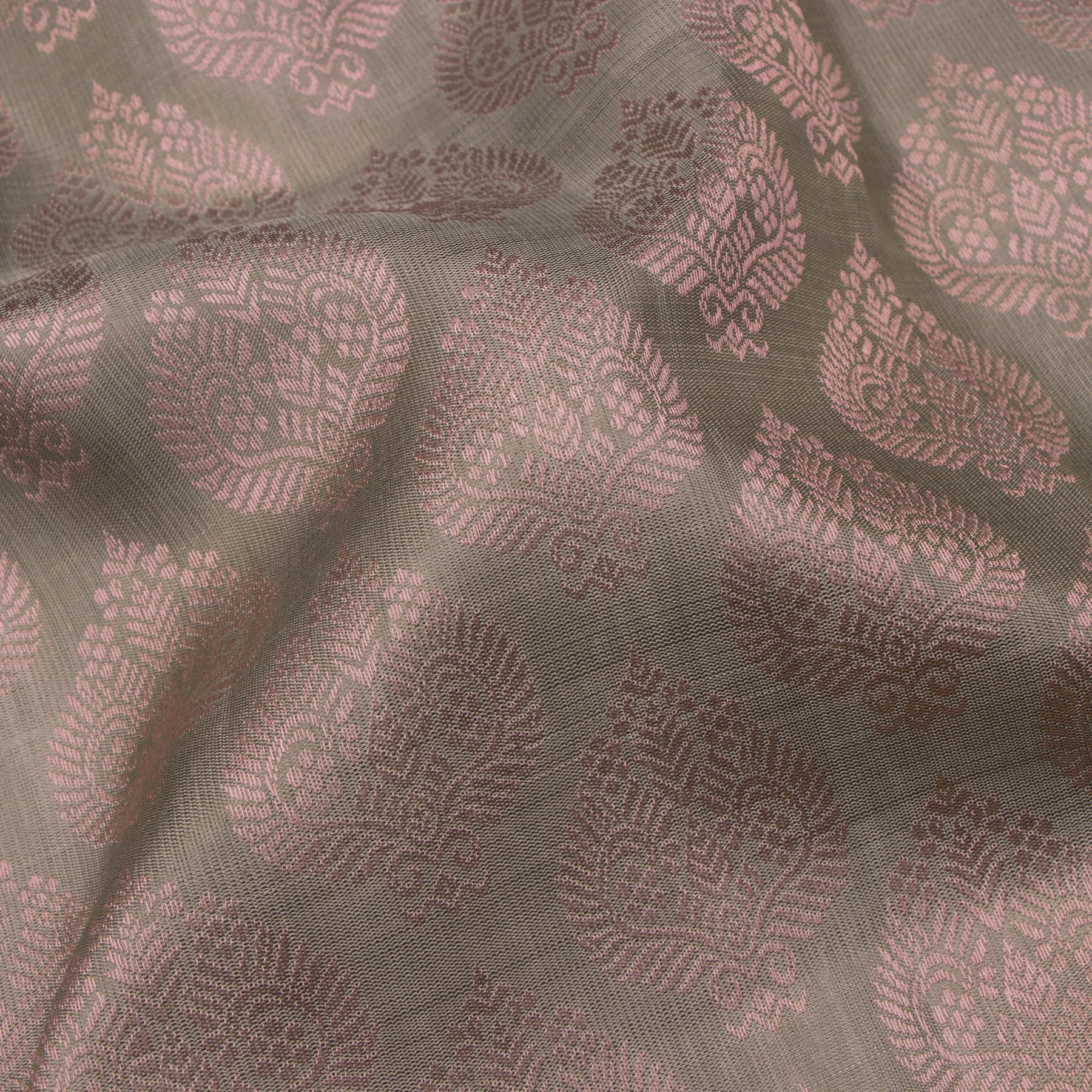 Kanakavalli Kanjivaram Silk Sari 24-599-HS001-00235 - Fabric View