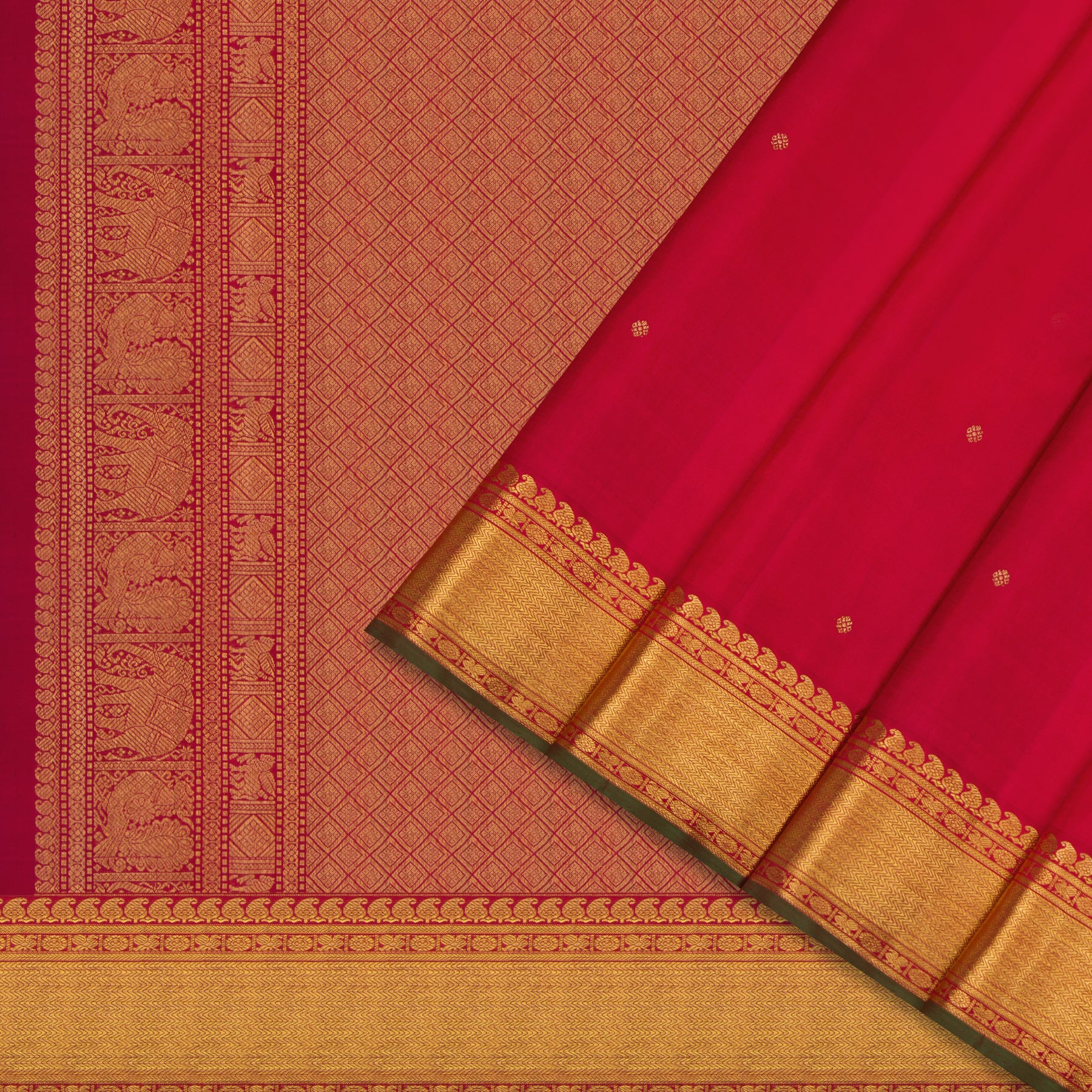 Kanakavalli Kanjivaram Silk Sari 24-599-HS001-00268 - Cover View