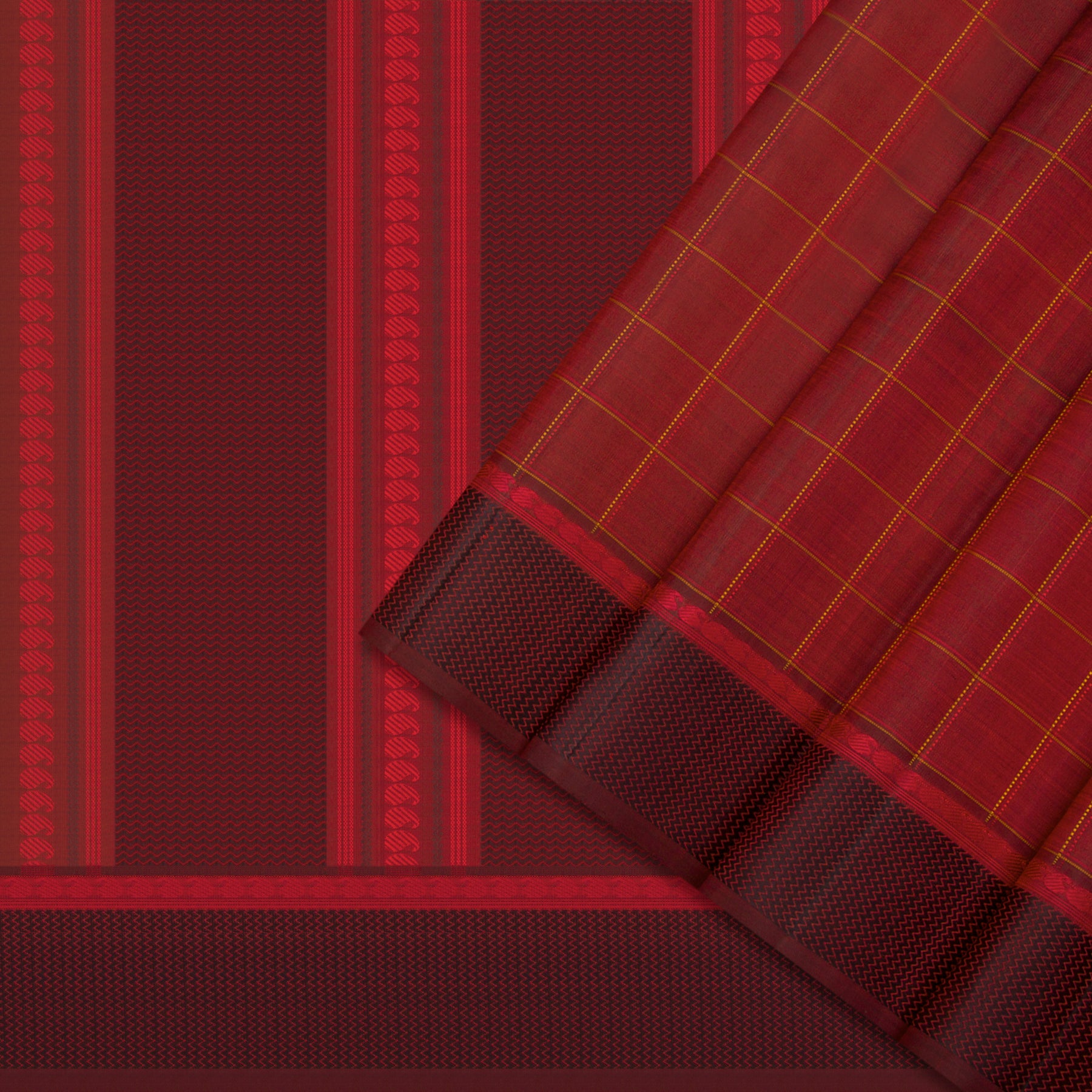 Kanakavalli Kanjivaram Silk Sari 24-599-HS001-01304 - Cover View