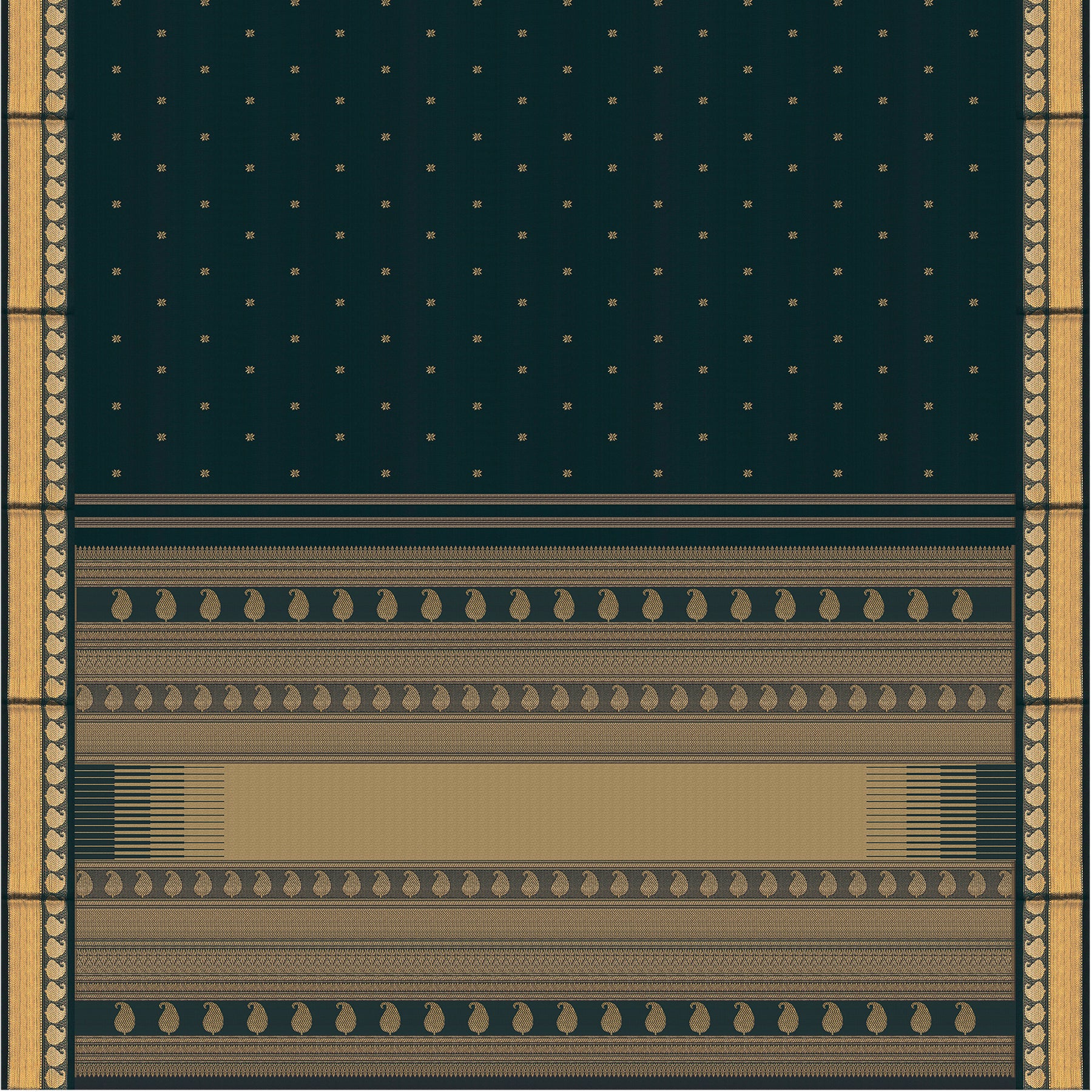 Kanakavalli Kanjivaram Silk Sari 24-599-HS001-01325 - Full View