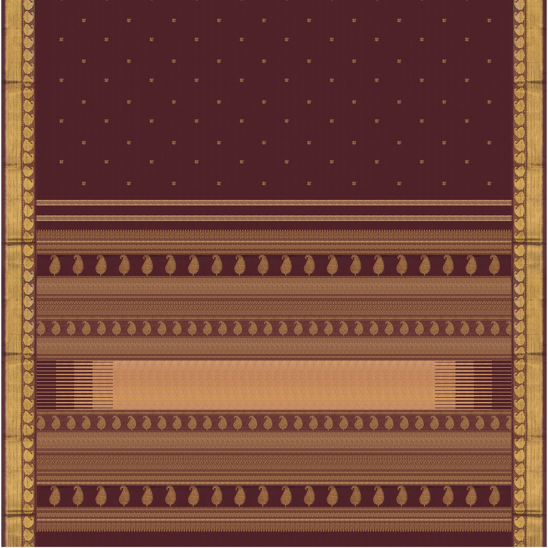 Kanakavalli Kanjivaram Silk Sari 24-599-HS001-03656 - Full View