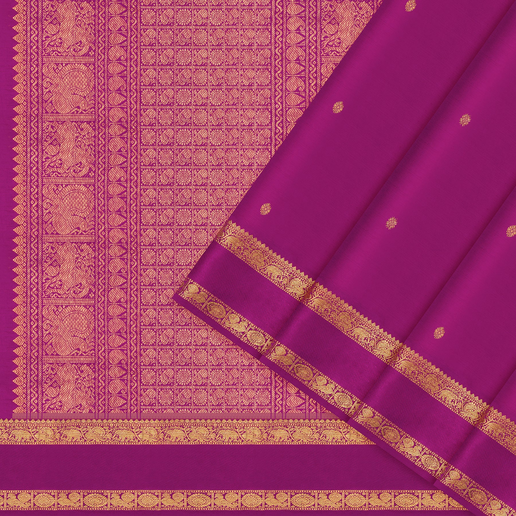 Kanakavalli Kanjivaram Silk Sari 24-599-HS001-04185 - Cover View