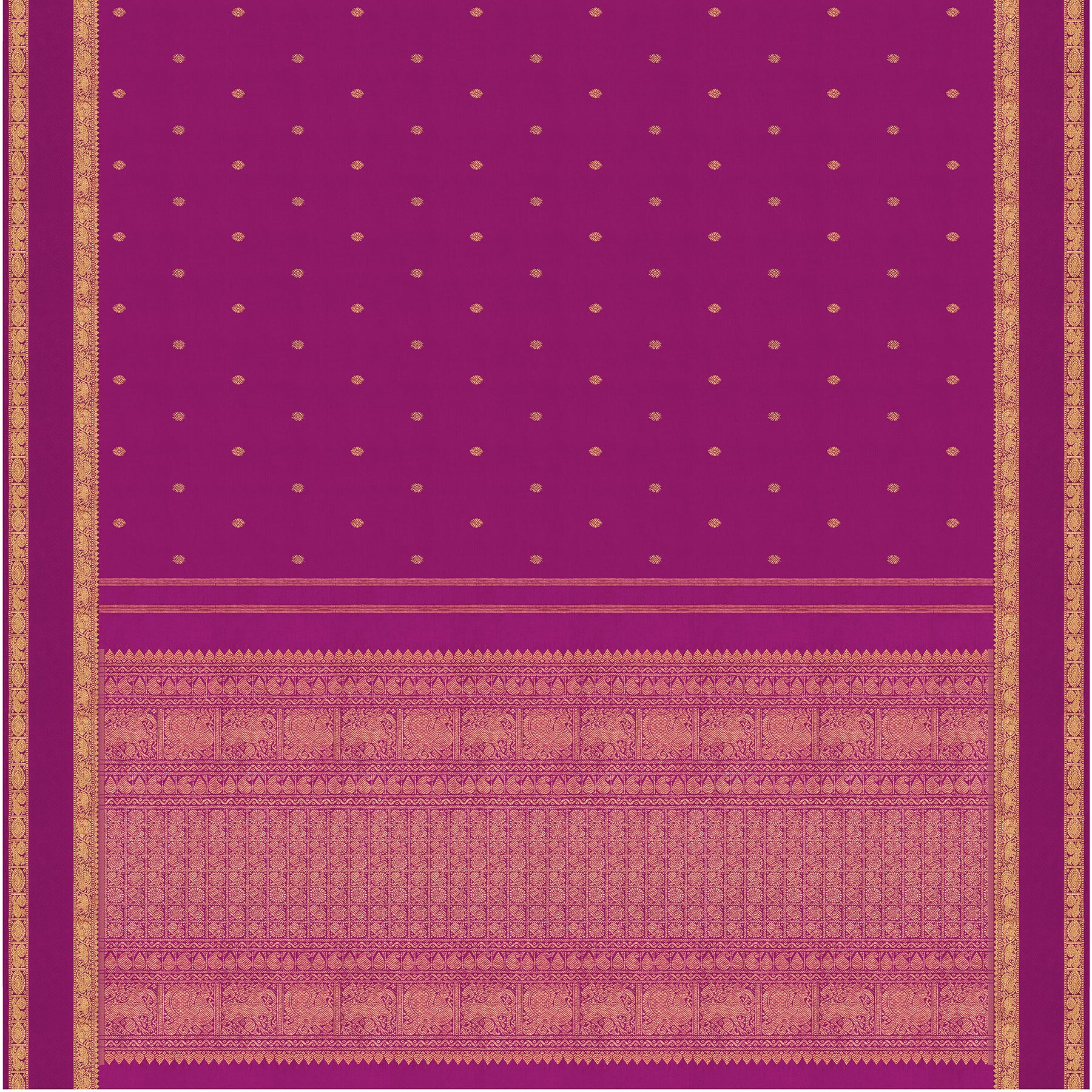 Kanakavalli Kanjivaram Silk Sari 24-599-HS001-04185 - Full View