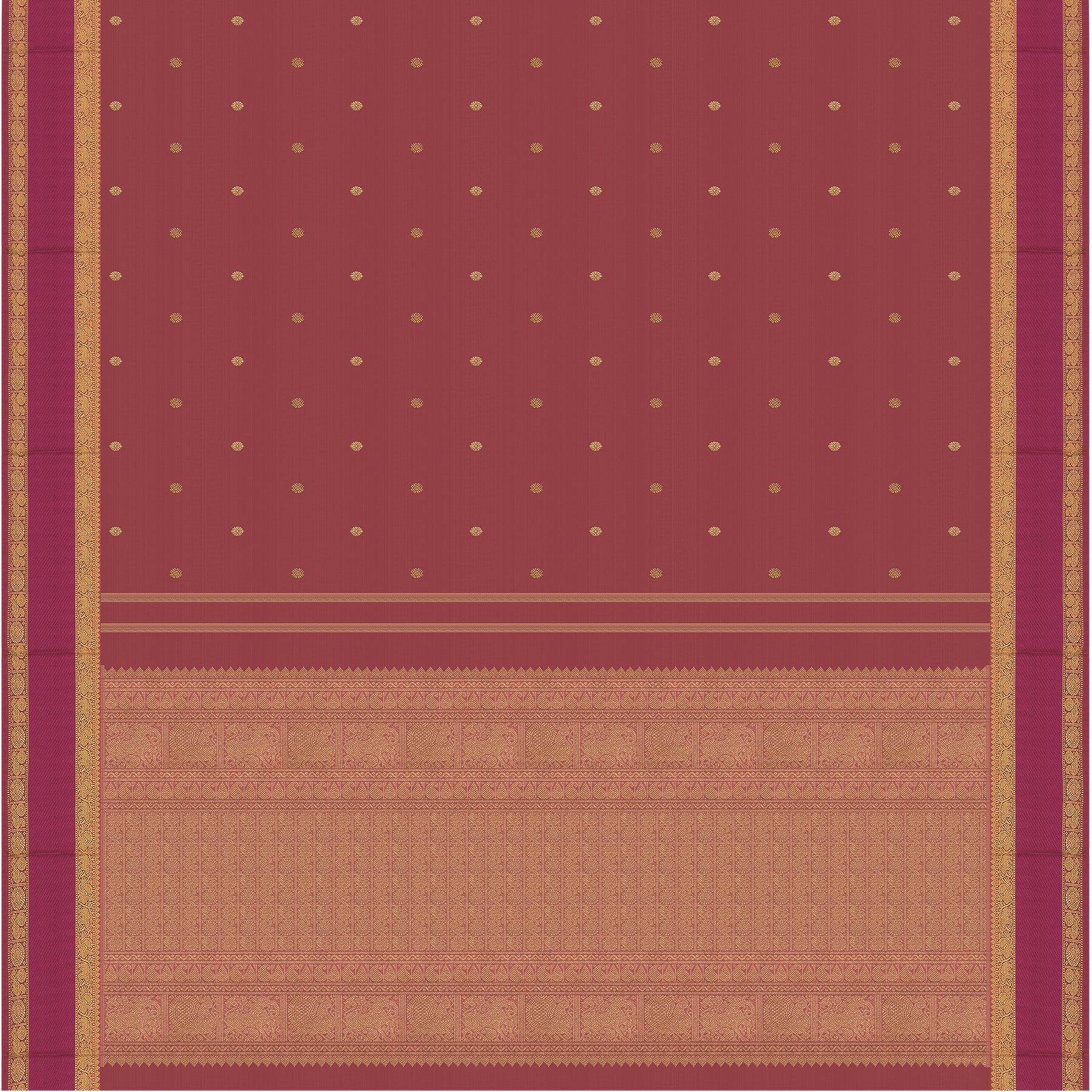 Kanakavalli Kanjivaram Silk Sari 24-599-HS001-06425 - Full View