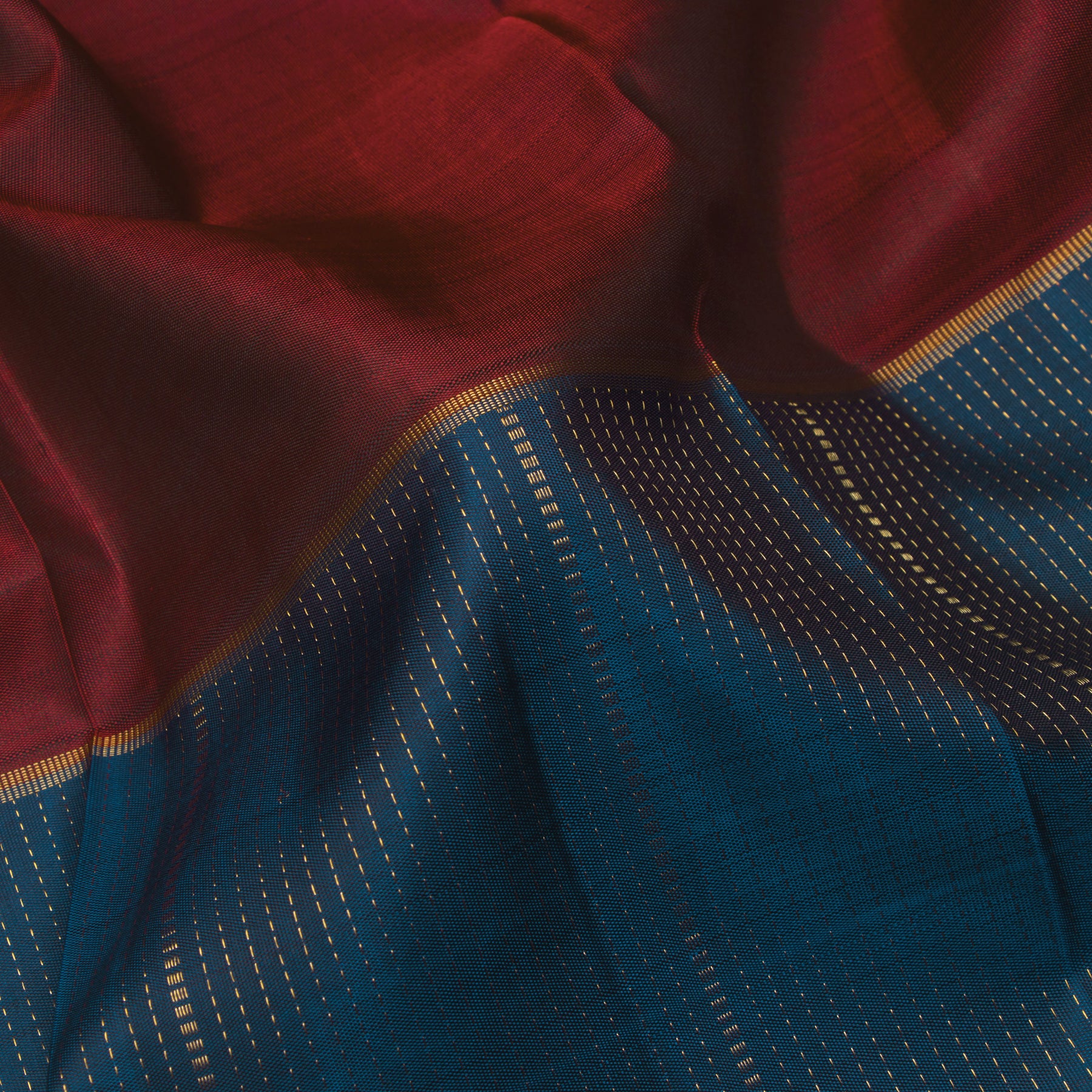 Kanakavalli Kanjivaram Silk Sari 24-599-HS001-08314 - Fabric View