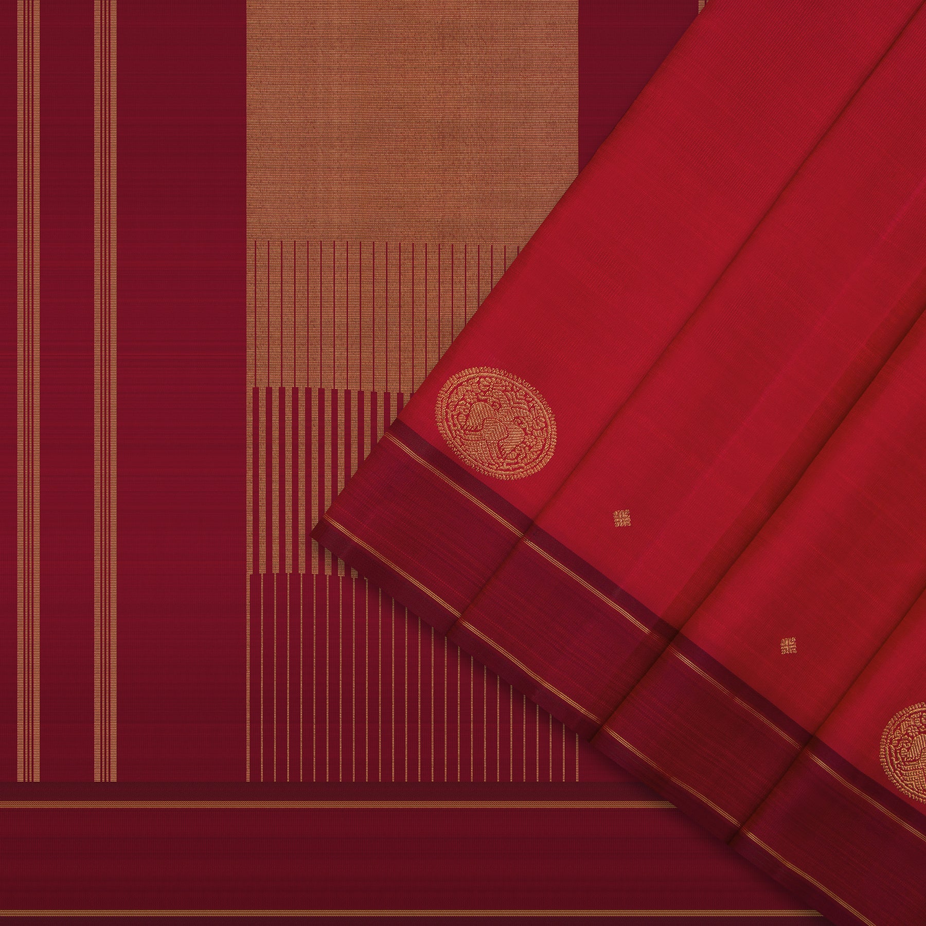 Kanakavalli Kanjivaram Silk Sari 24-599-HS001-08656 - Cover View