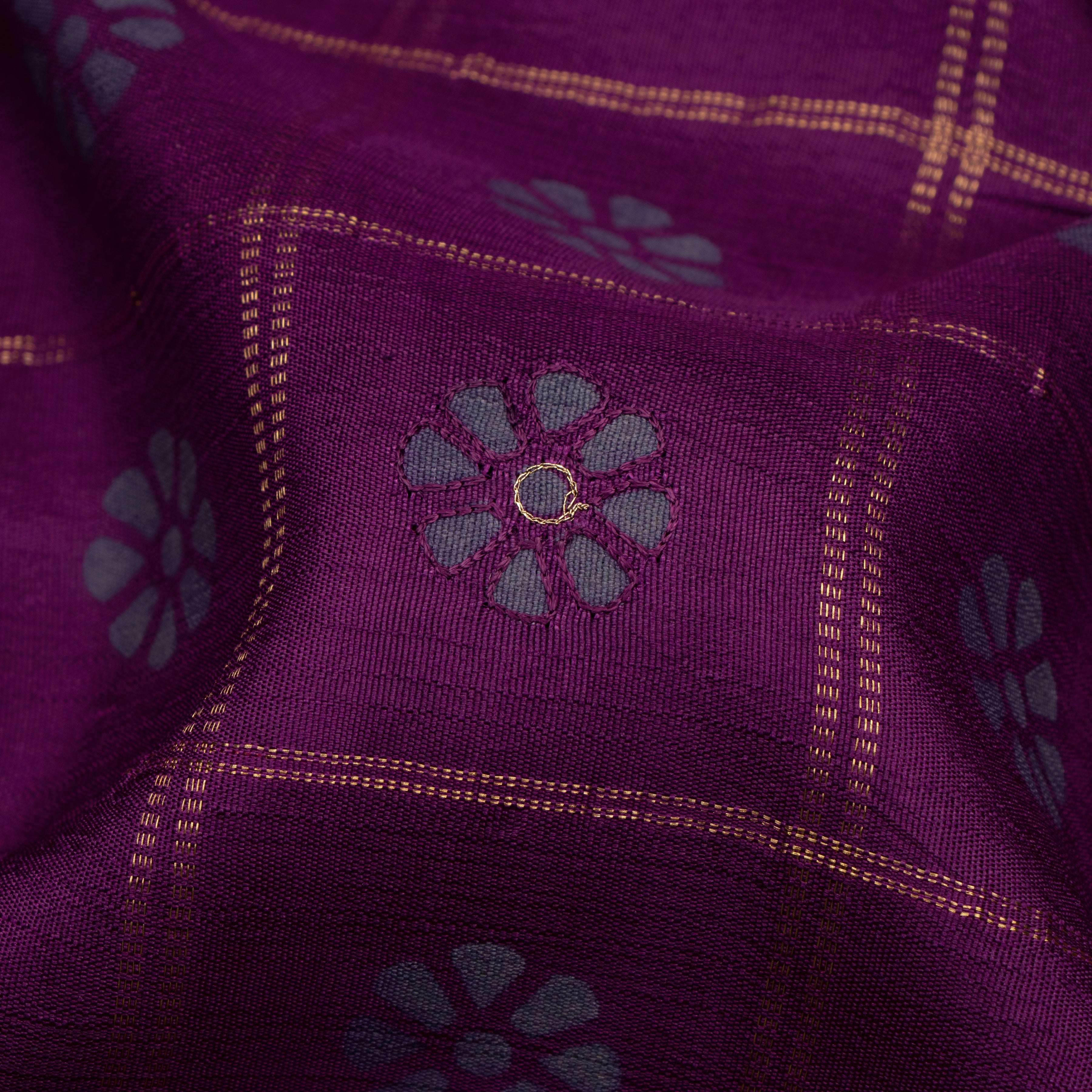 Kanakavalli Kanjivaram Silk Sari 24-599-HS001-10094 - Fabric View