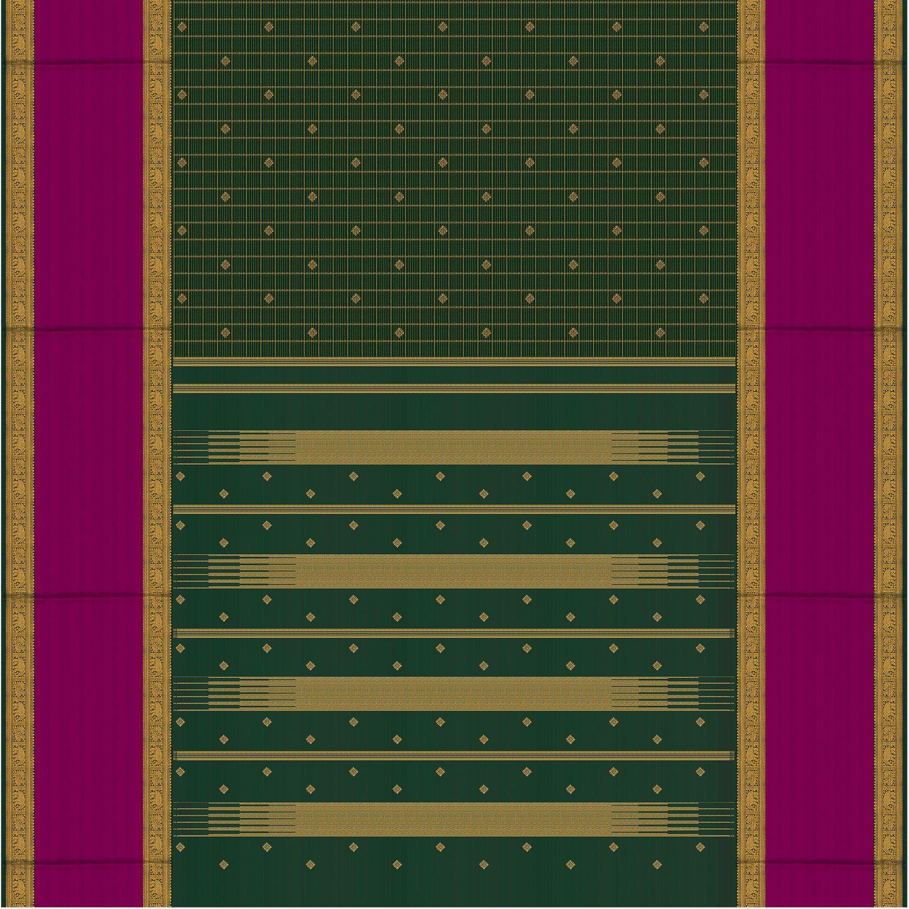Kanakavalli Kanjivaram Silk Sari 24-599-HS001-10714 - Full View