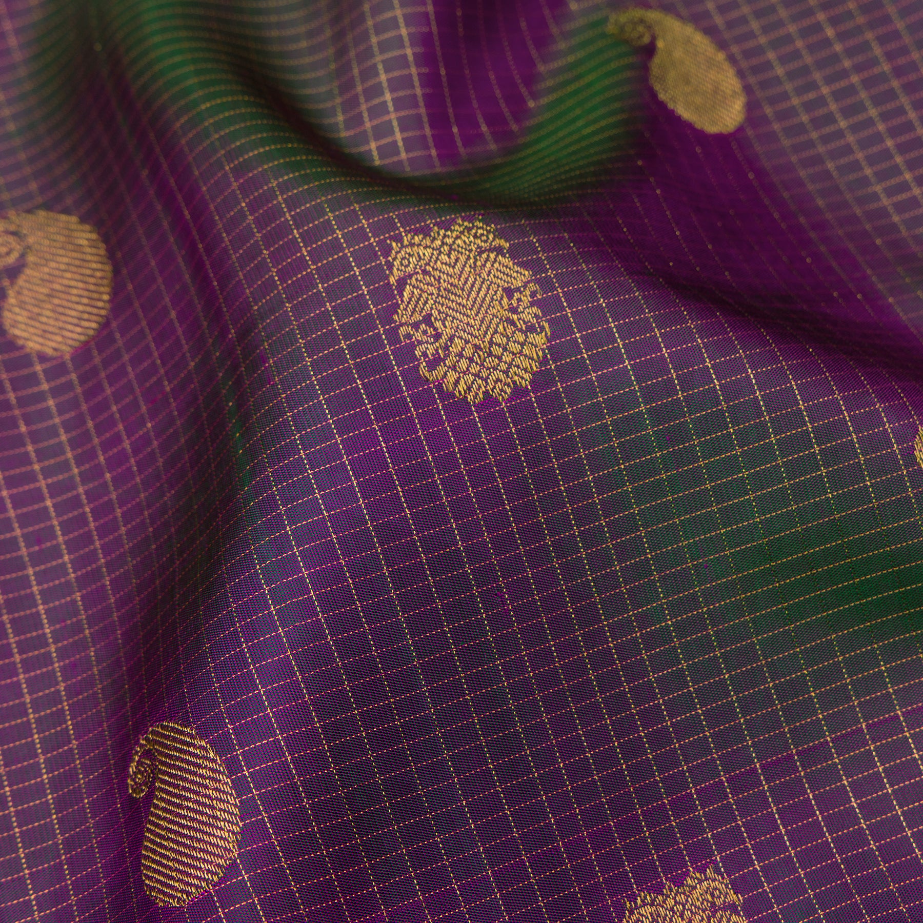 Kanakavalli Kanjivaram Silk Sari 24-599-HS001-10839 - Fabric View