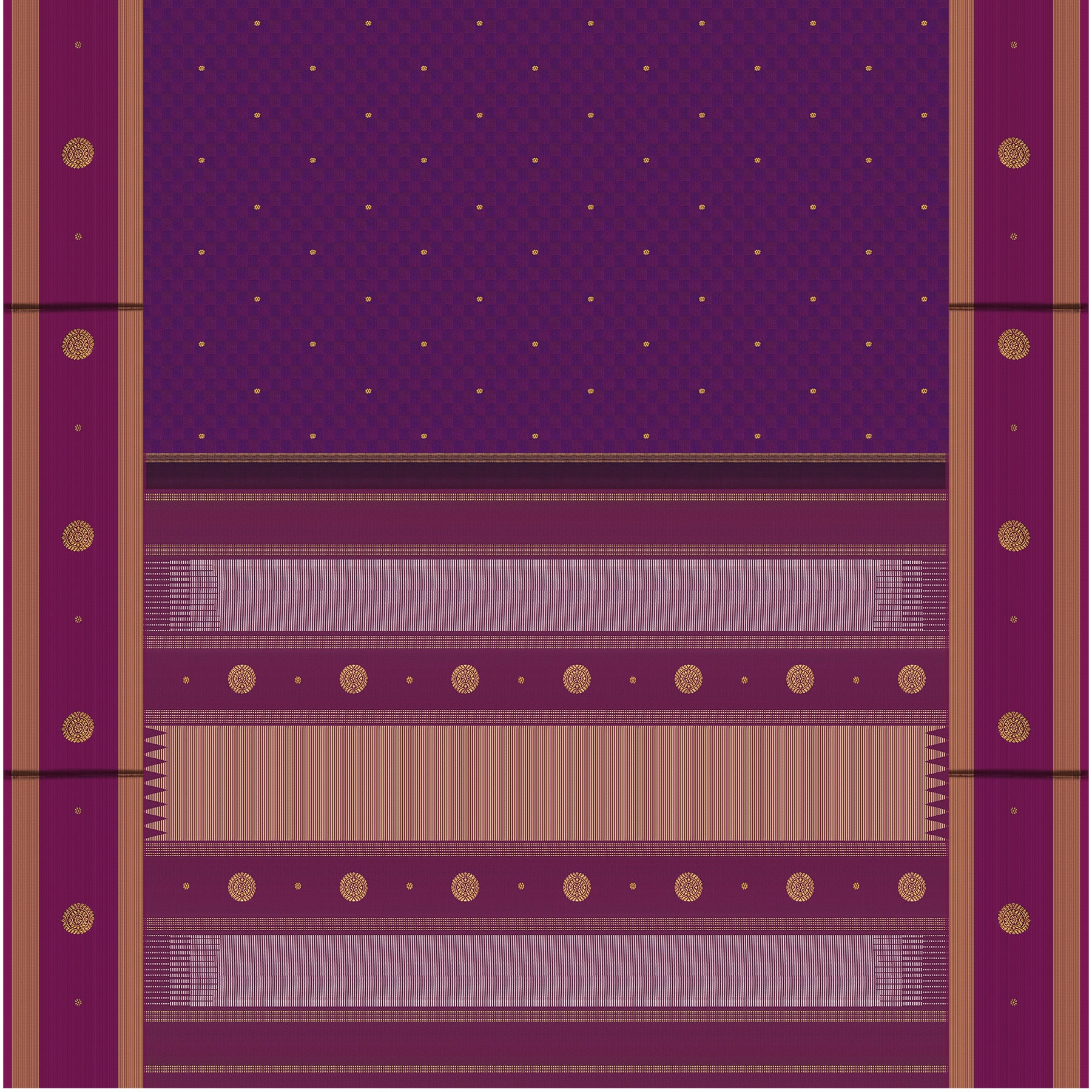 Kanakavalli Kanjivaram Silk Sari 24-599-HS001-11720 - Full View