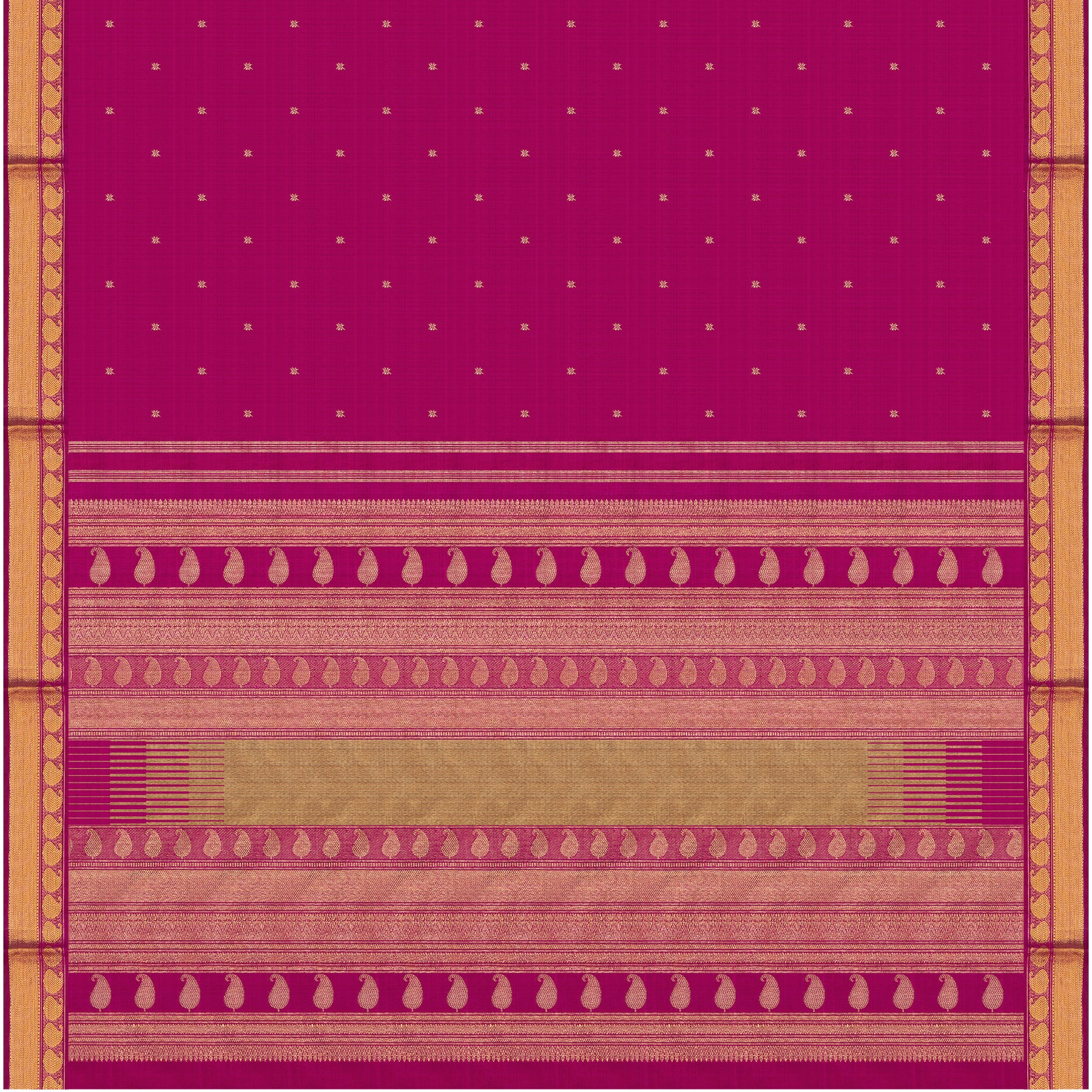 Kanakavalli Kanjivaram Silk Sari 24-599-HS001-11721 - Full View