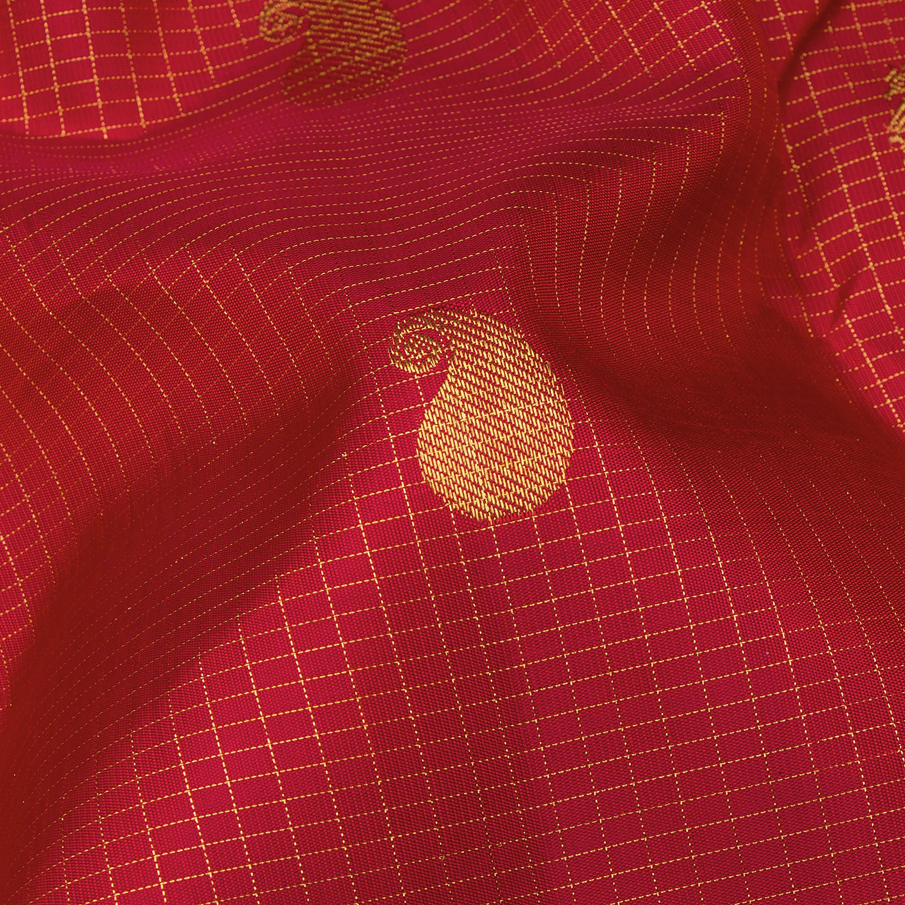 Kanakavalli Kanjivaram Silk Sari 24-599-HS001-12495 - Fabric View