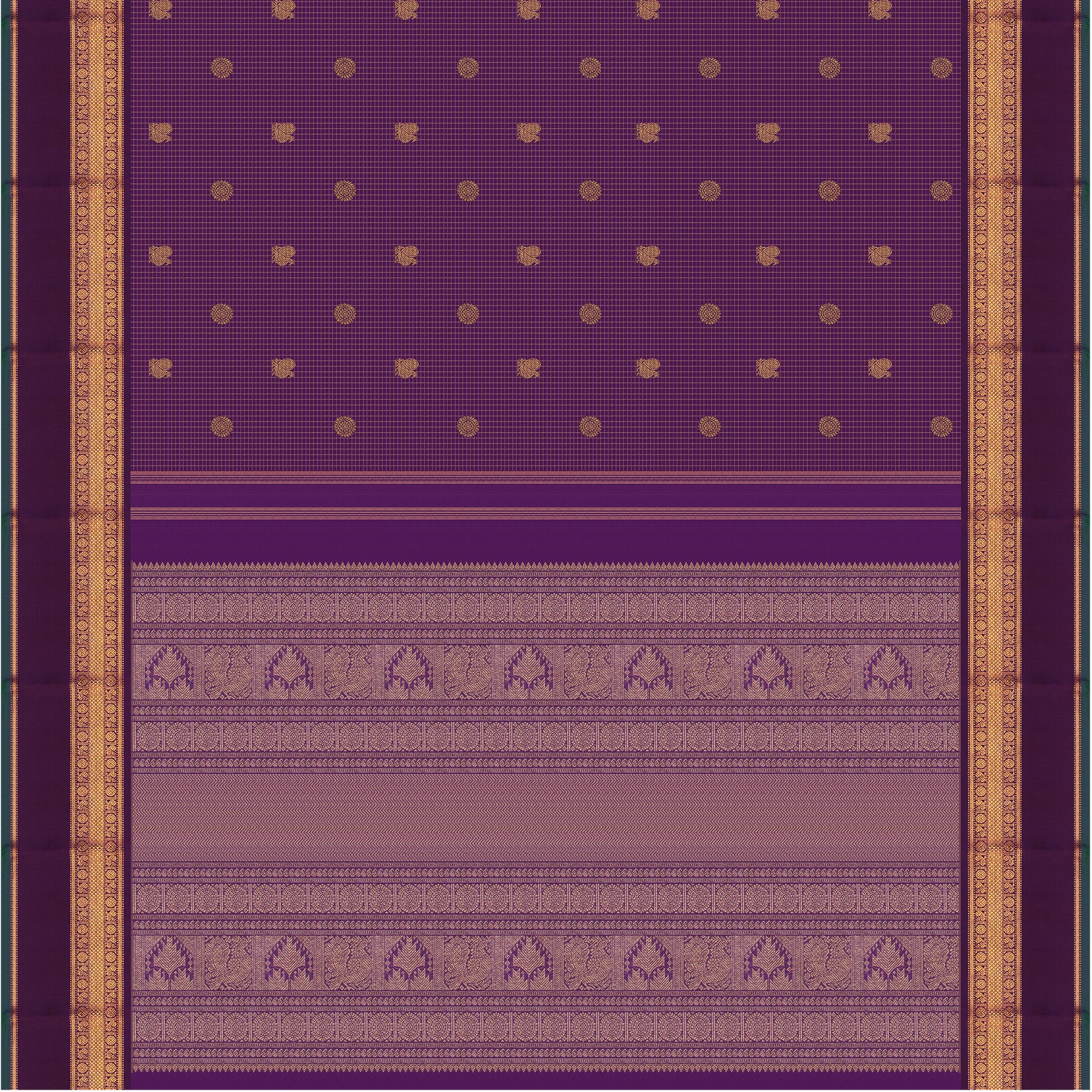 Kanakavalli Kanjivaram Silk Sari 24-599-HS001-12500 - Full View