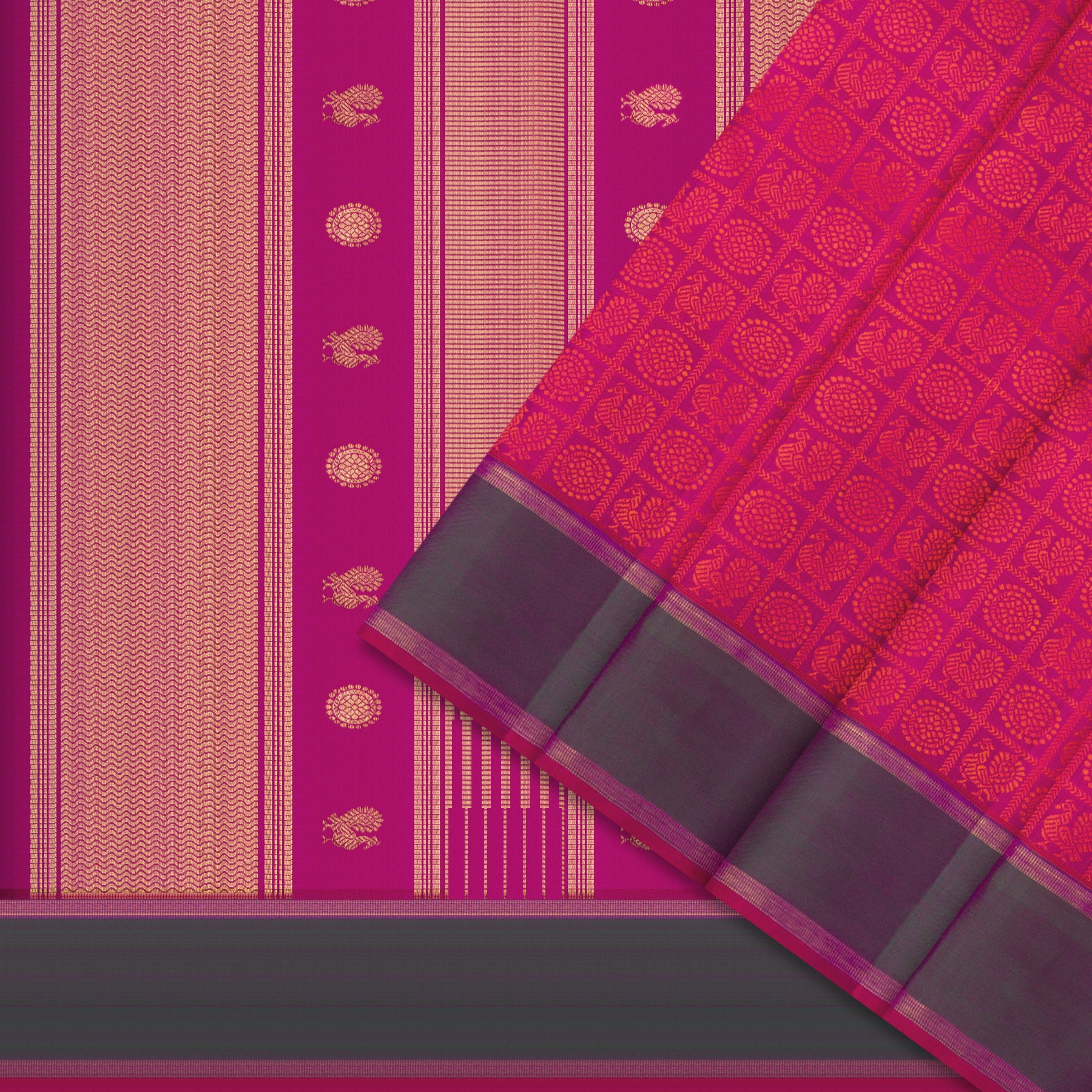 Kanakavalli Kanjivaram Silk Sari 24-599-HS001-12512 - Cover View