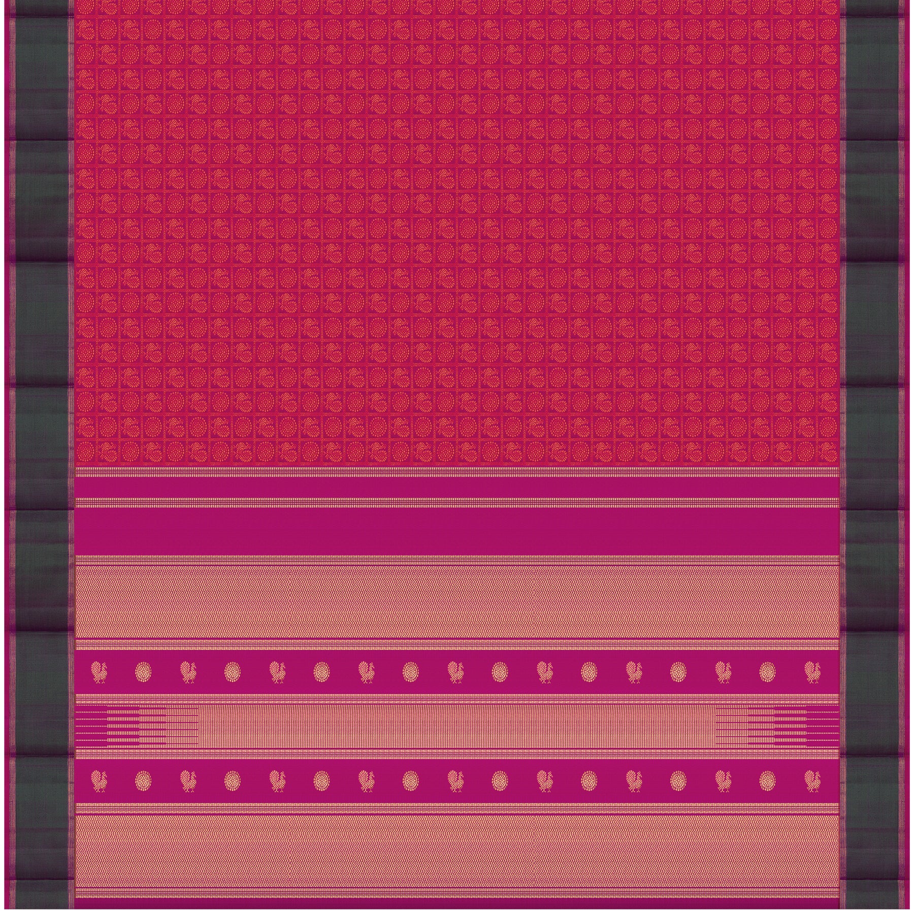 Kanakavalli Kanjivaram Silk Sari 24-599-HS001-12512 - Full View