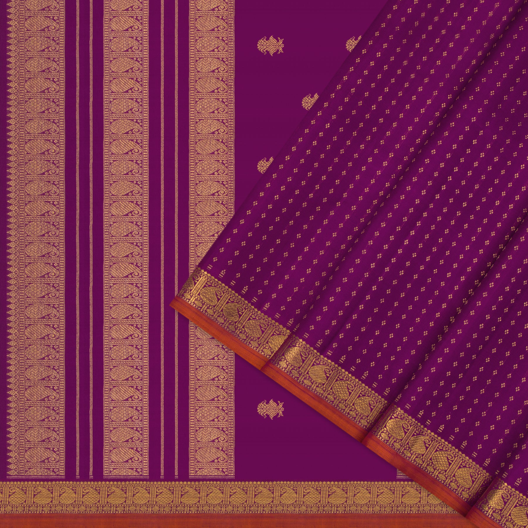 Kanakavalli Kanjivaram Silk Sari 24-599-HS001-12564 - Cover View