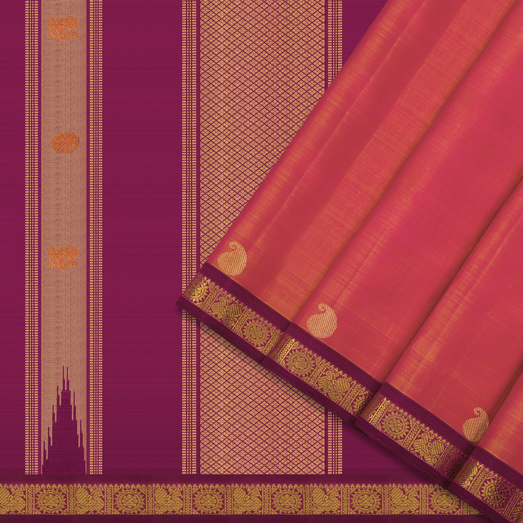 Kanakavalli Kanjivaram Silk Sari 24-599-HS001-12571 - Cover View