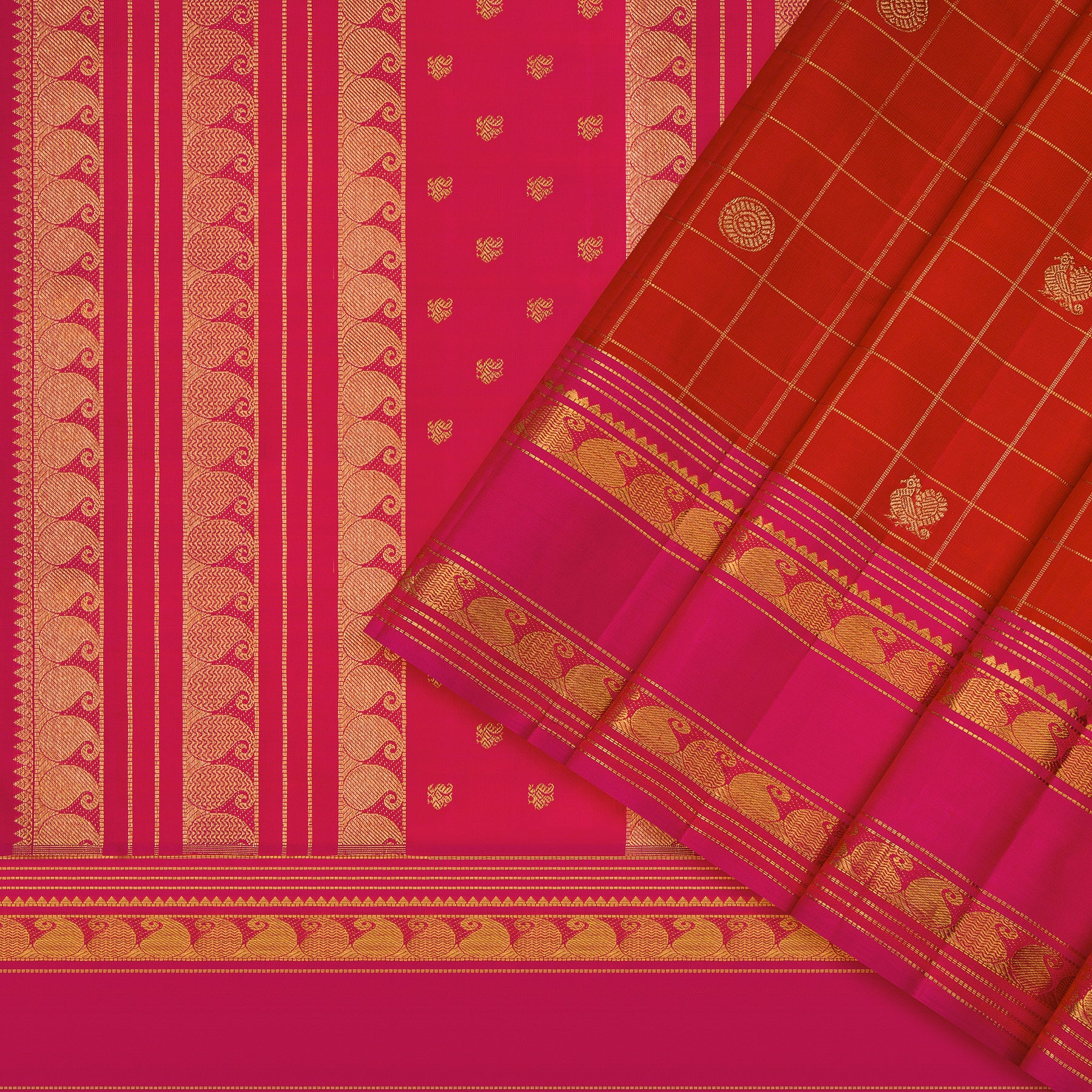 Kanakavalli Kanjivaram Silk Sari 24-599-HS001-13454 - Cover View