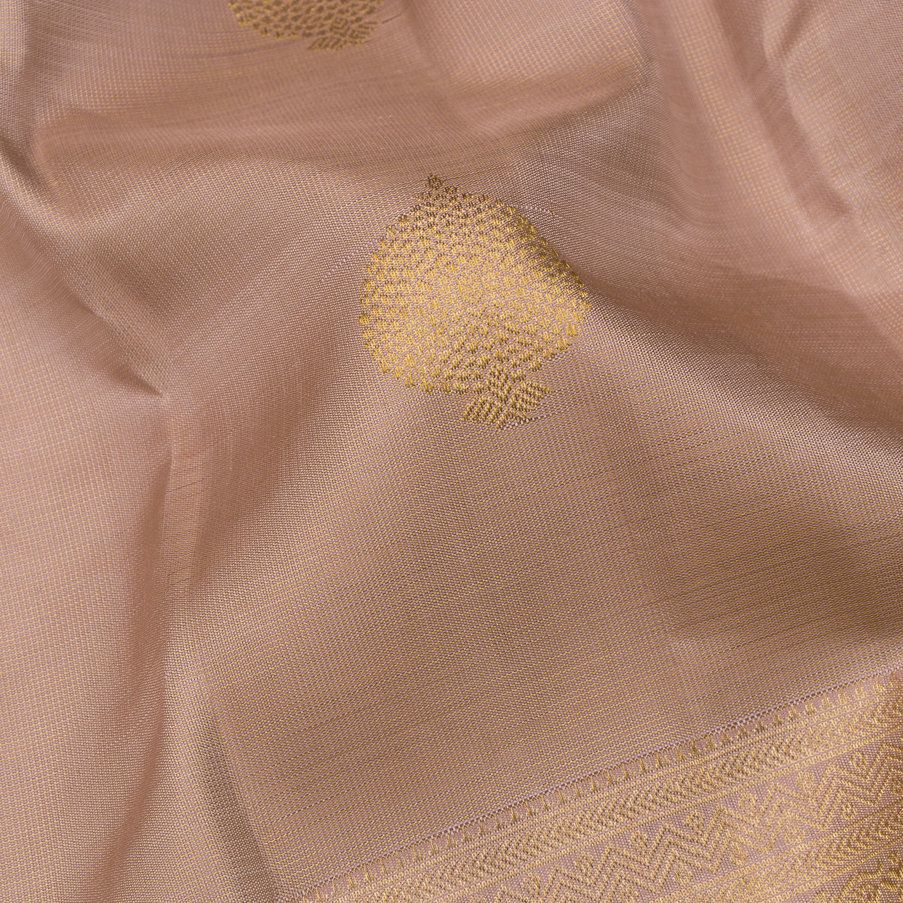 Kanakavalli Kanjivaram Silk Sari 24-599-HS001-13460 - Fabric View